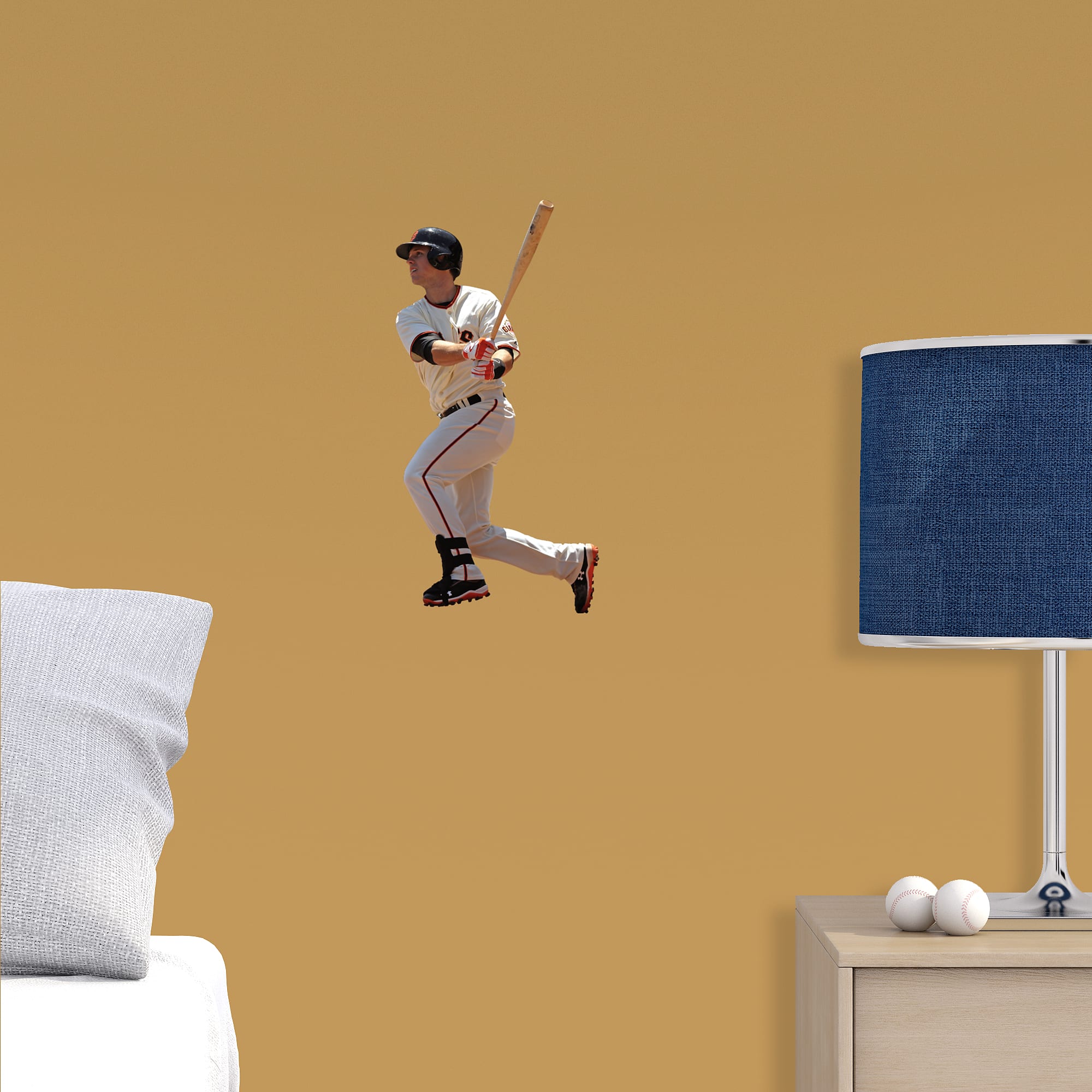 Buster Posey for San Francisco Giants - Officially Licensed MLB Removable Wall Decal 8.0"W x 16.0"H by Fathead | Vinyl