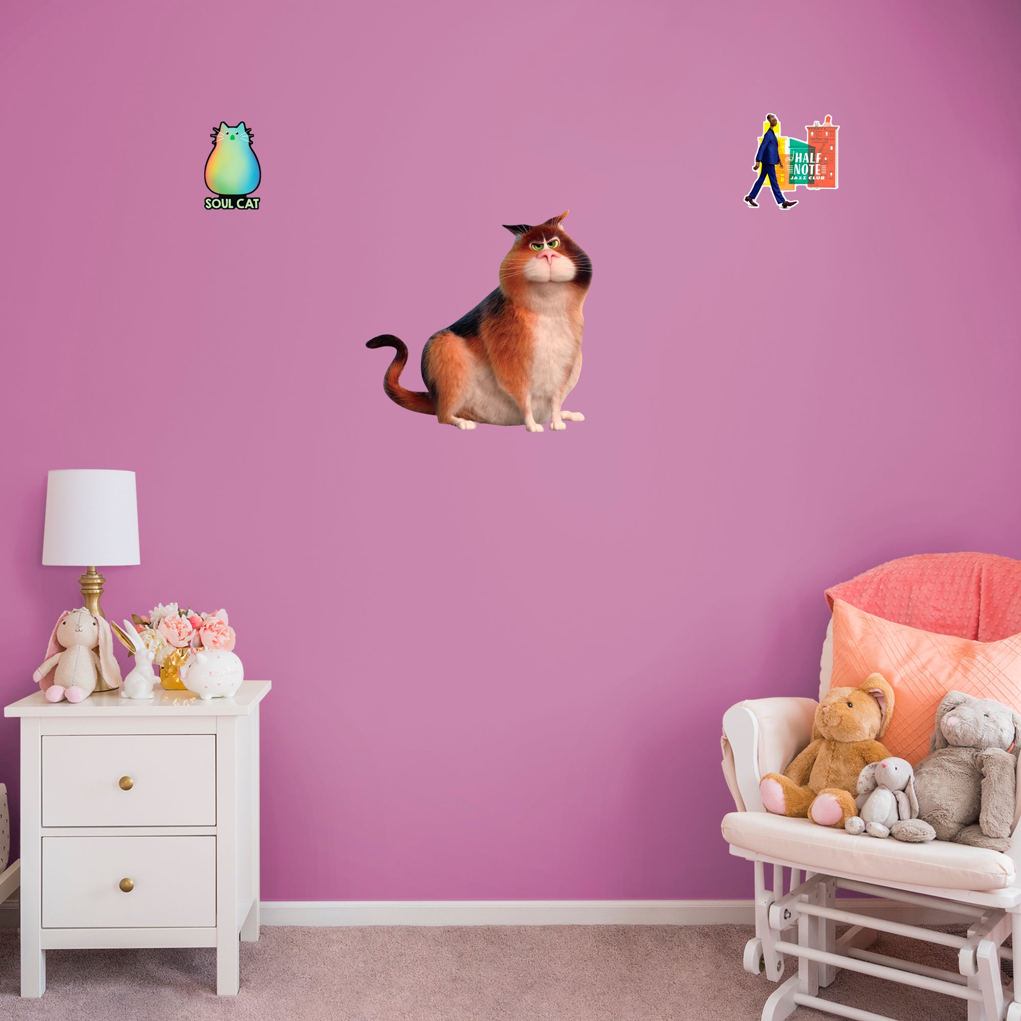 Soul Mr Mittens - Officially Licensed Disney Removable Wall Decal XL by Fathead | Vinyl