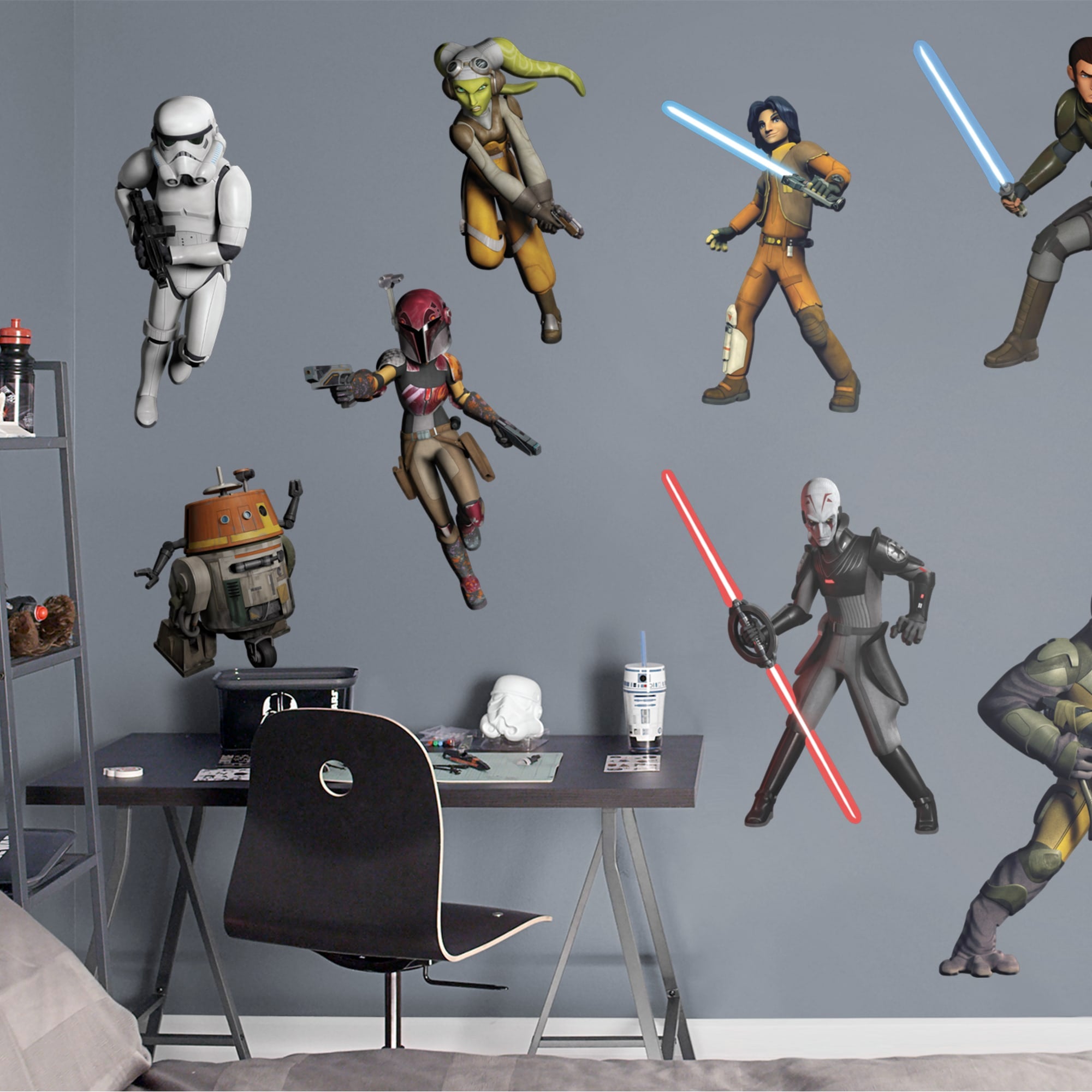 Star Wars: Rebels Collection - Officially Licensed Removable Wall Decals 79.0"W x 52.0"H by Fathead | Vinyl