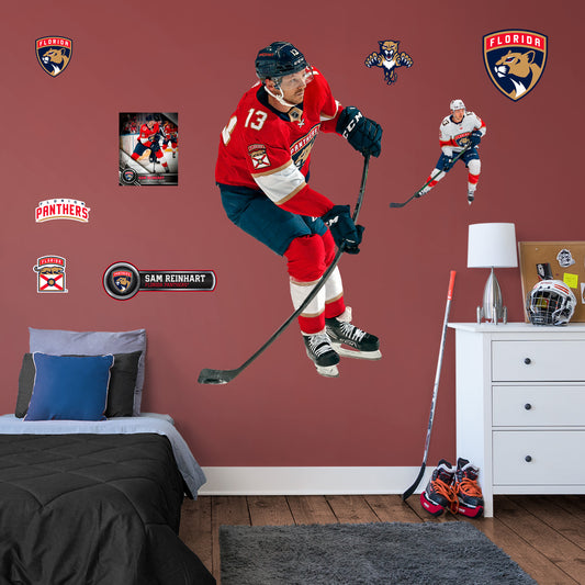 Aleksander Barkov Florida Panthers Fathead 3-Pack Life-Size Removable Wall  Decal