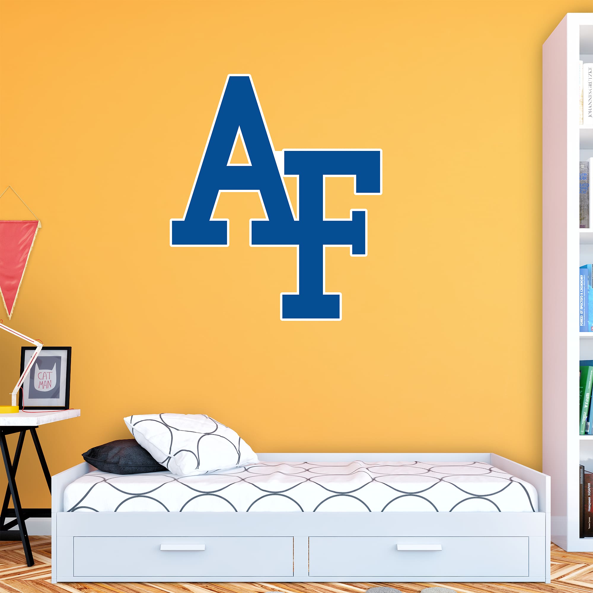 Air Force Falcons: Logo - Officially Licensed Removable Wall Decal 39.0"W x 45.0"H by Fathead | Vinyl