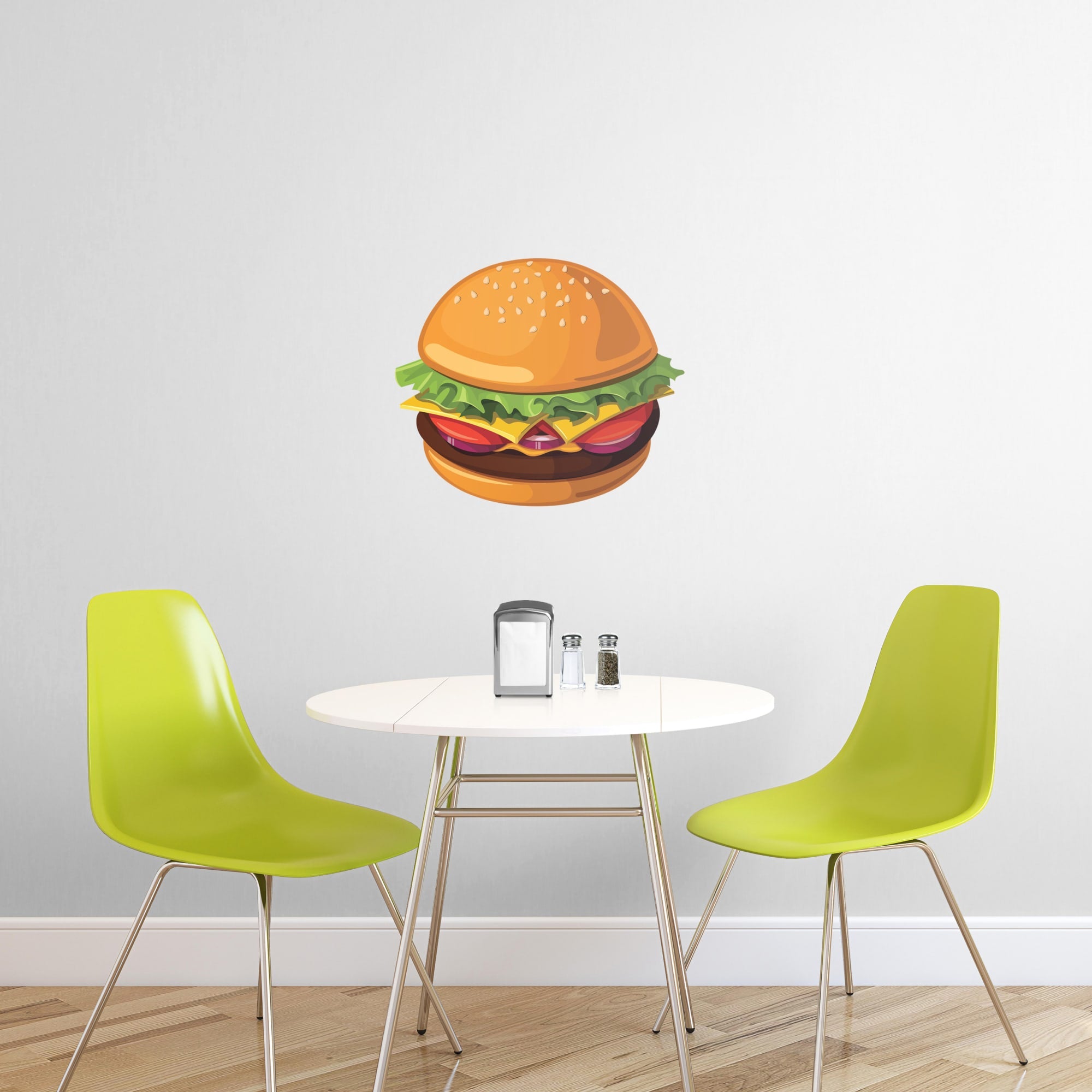 Cheeseburger: Illustrated - Removable Vinyl Decal XL by Fathead