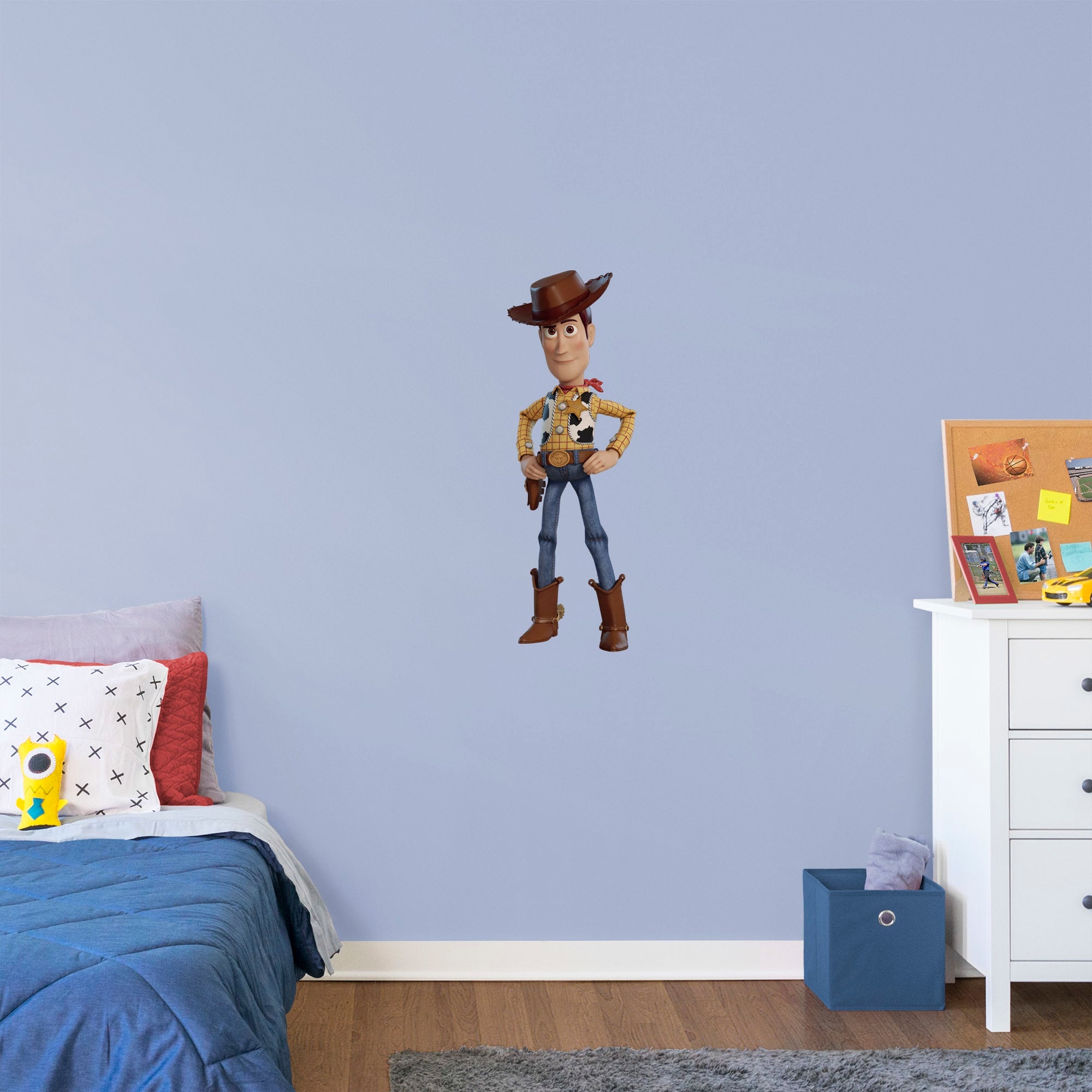 Toy Story 4: Woody - Officially Licensed Disney/PIXAR Removable Wall Graphic XL by Fathead | Wood/Vinyl