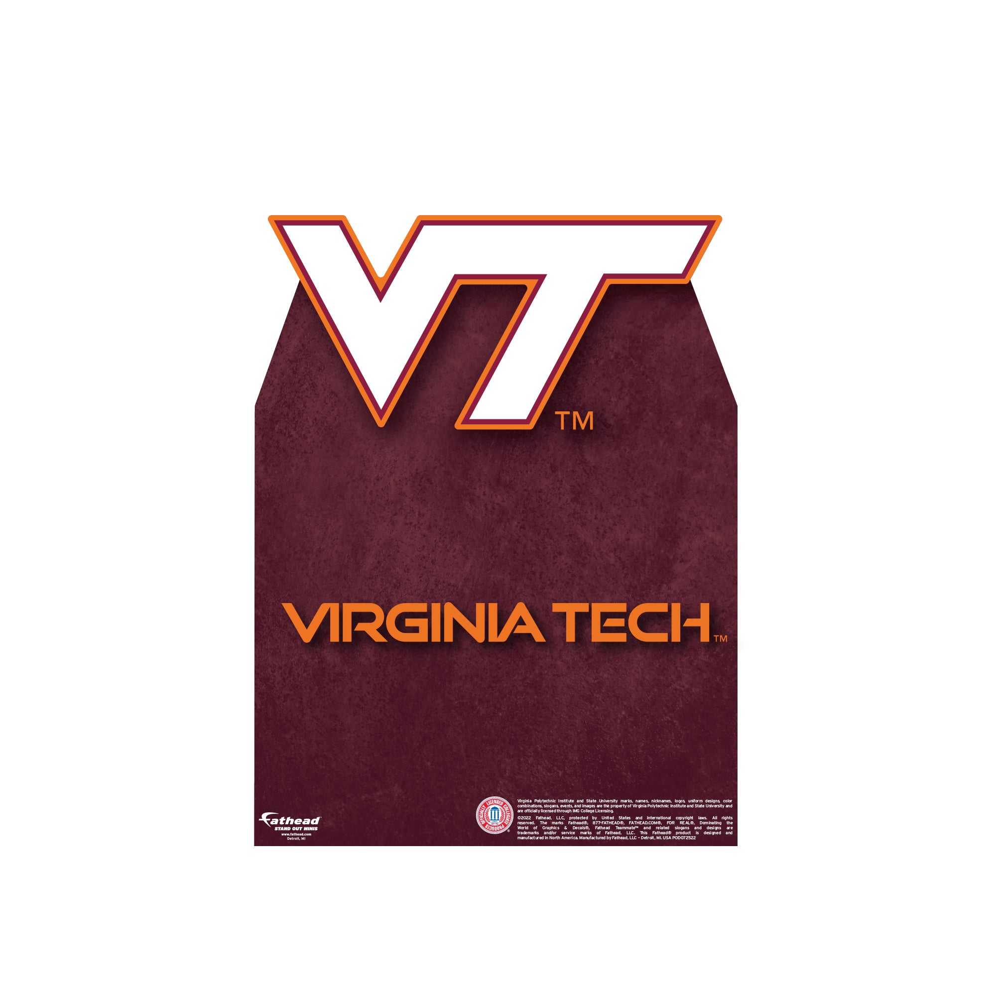 large virginia tech stickers