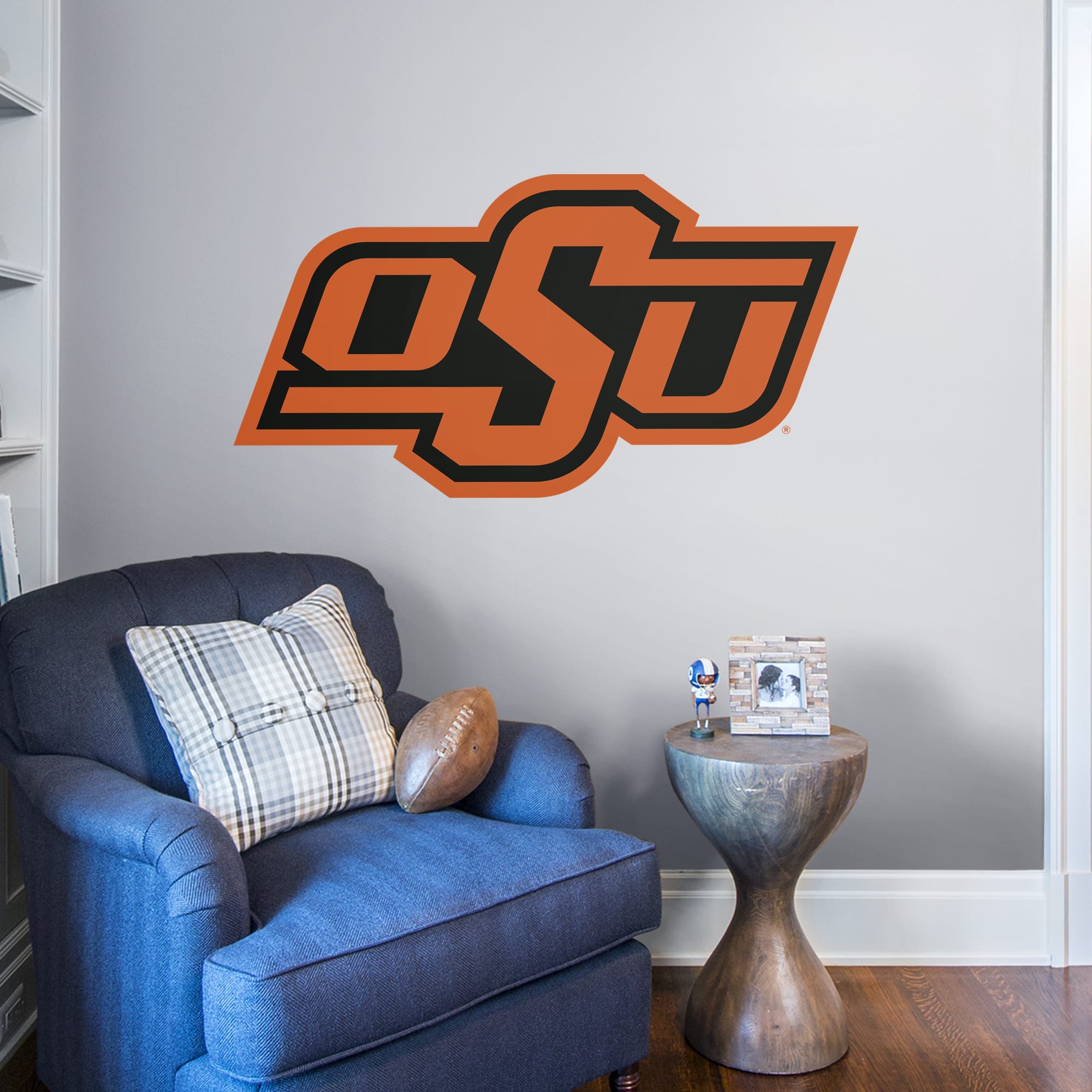 Oklahoma State Cowboys: Logo - Officially Licensed Removable Wall Decal Giant Logo (38"W x 78"H) by Fathead | Vinyl