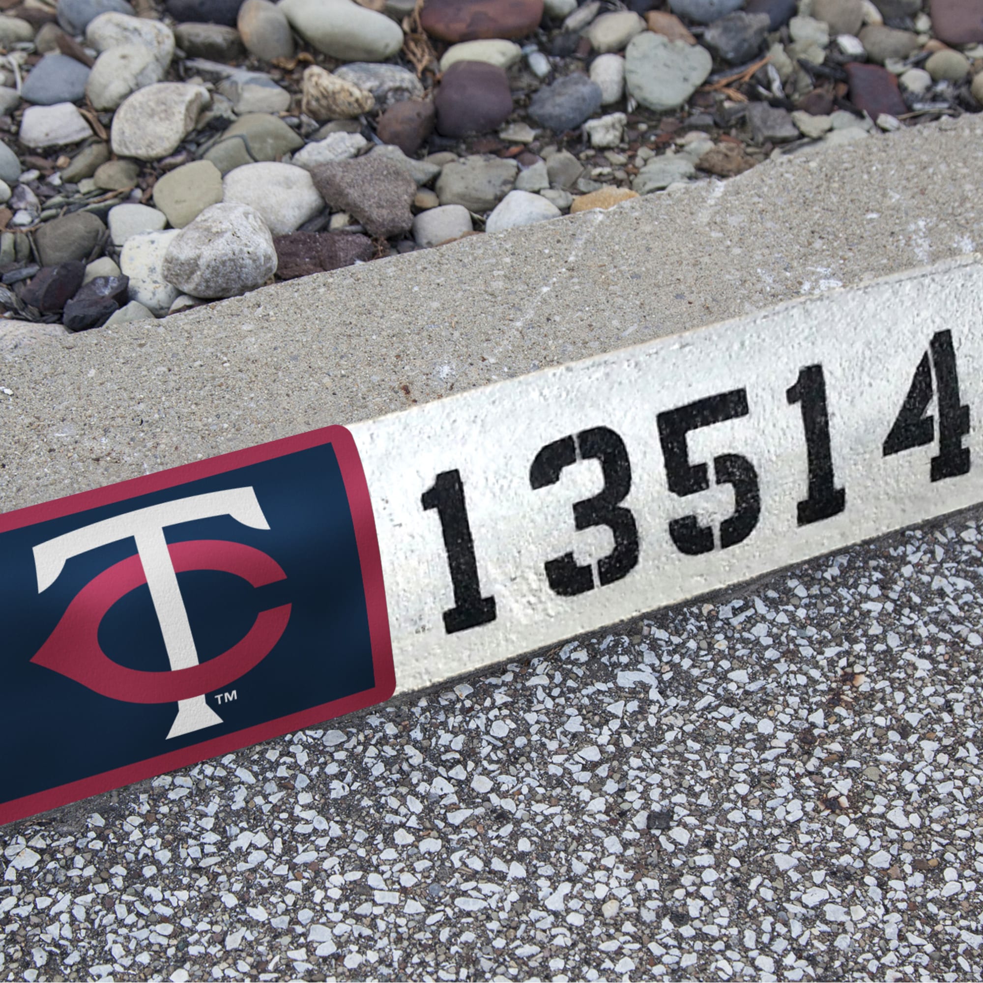 Minnesota Twins: Address Block - Officially Licensed MLB Outdoor Graphic 6.0"W x 8.0"H by Fathead | Wood/Aluminum