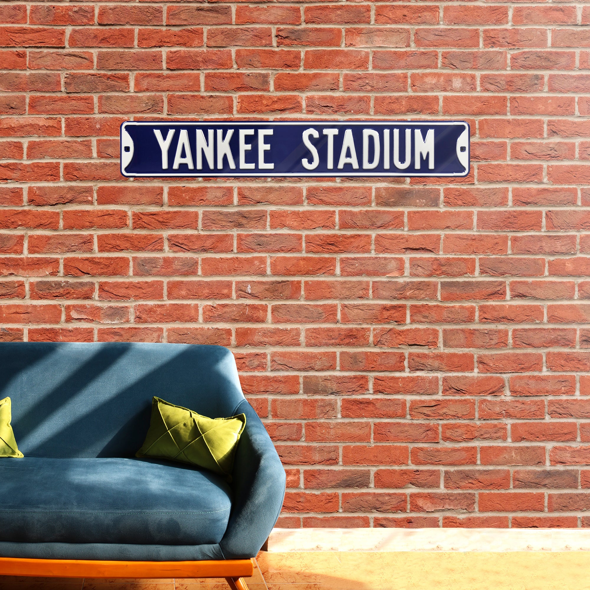 New York Yankees Steel Street Sign-YANKEE STADIUM 36" W x 6" H by Fathead