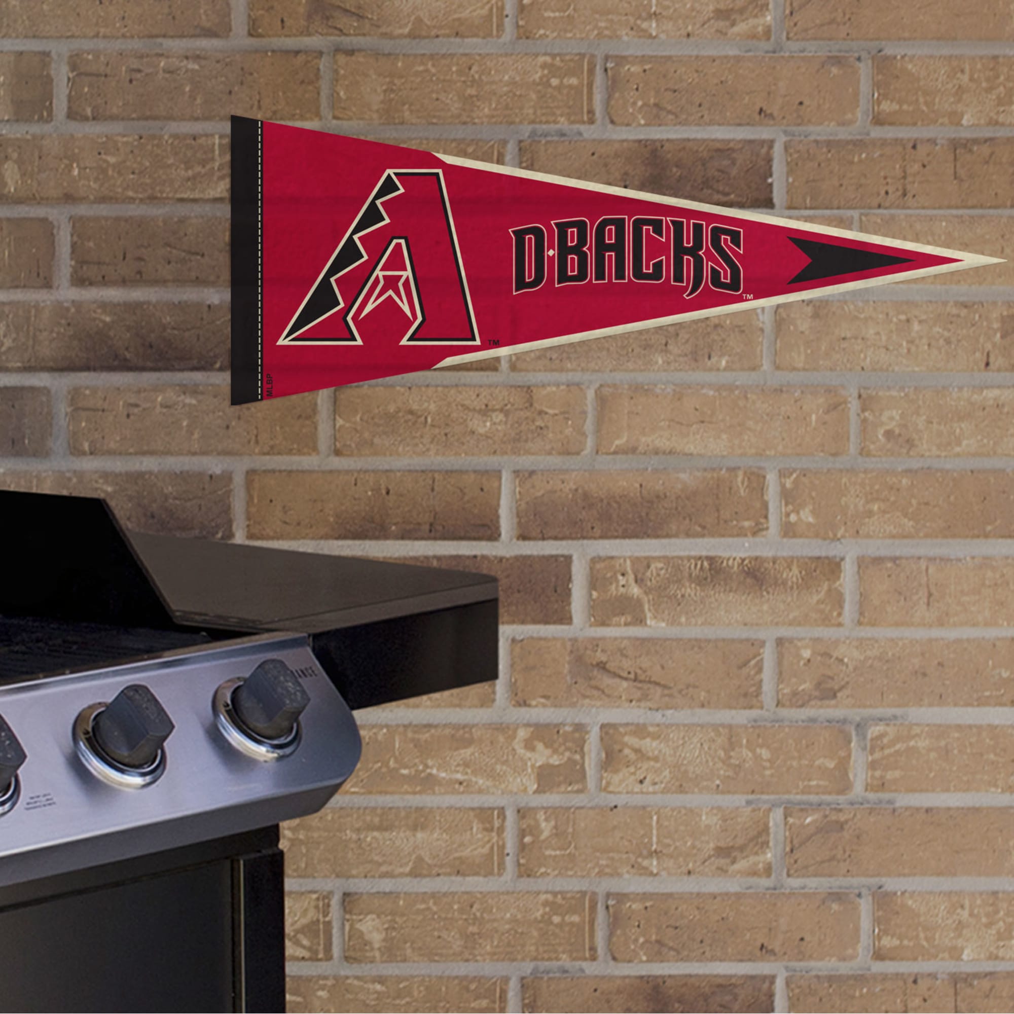 Arizona Diamondbacks: Pennant - Officially Licensed MLB Outdoor Graphic 24"W x 9"H by Fathead | Wood/Aluminum