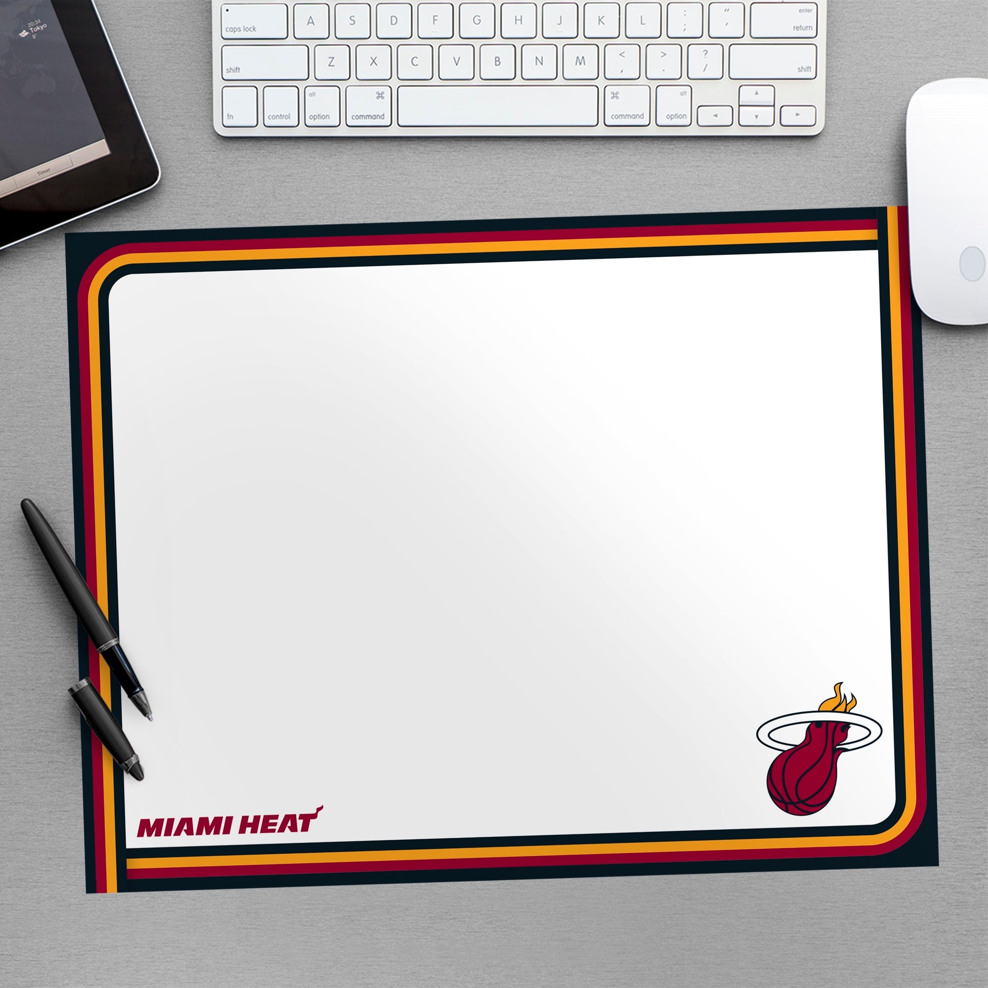 Miami Heat for Miami Heat: Dry Erase Whiteboard - Officially Licensed NBA Removable Wall Decal Large by Fathead | Vinyl