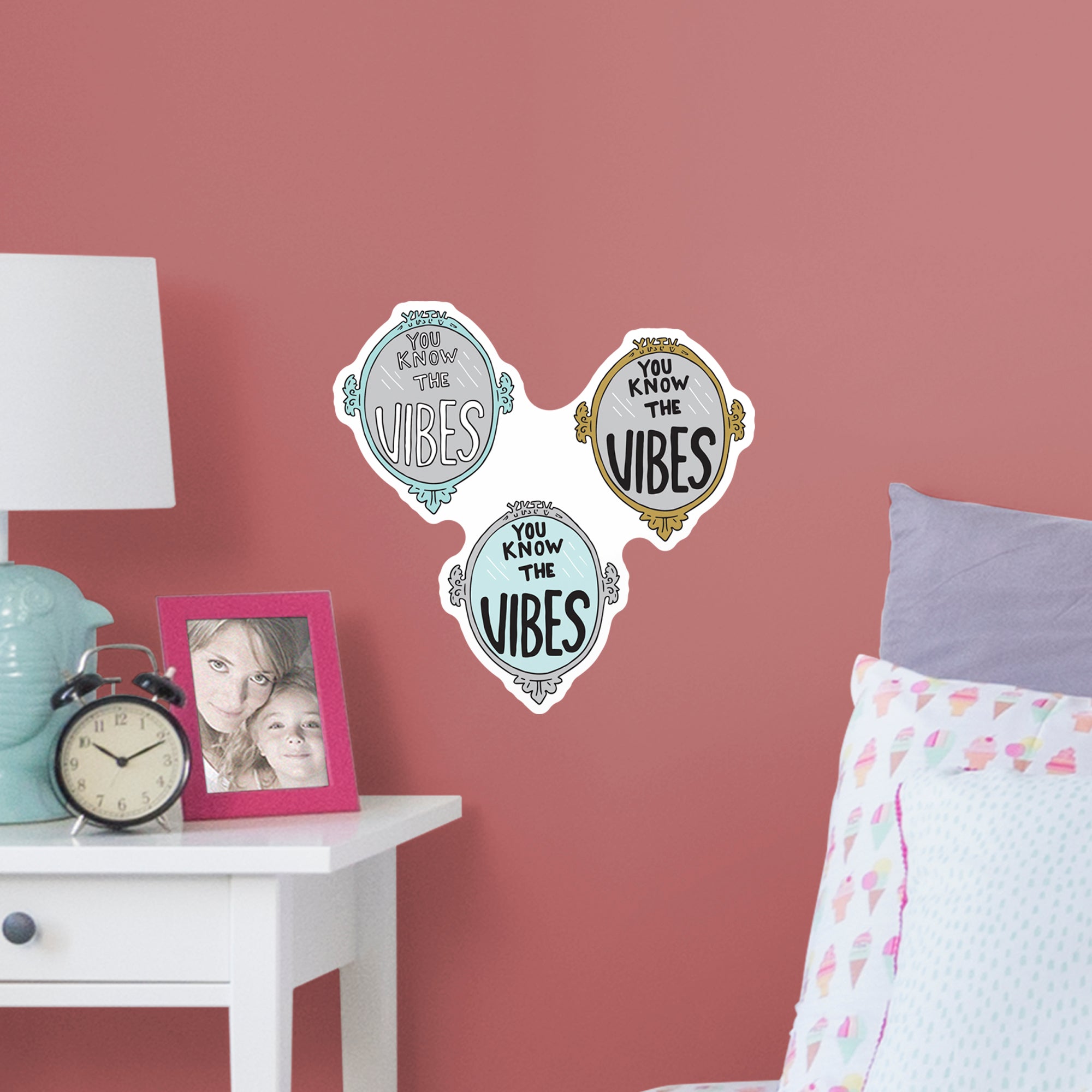 YKTV Mirror - Officially Licensed Big Moods Removable Wall Decal Large by Fathead | Vinyl