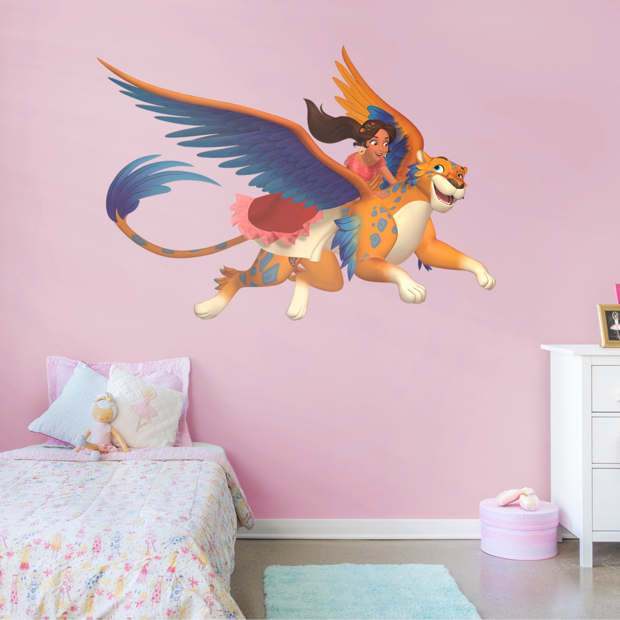 Elena of Avalor: Elena & Skylar - Officially Licensed Disney Removable Wall Decals 75.0"W x 52.0"H by Fathead | Vinyl