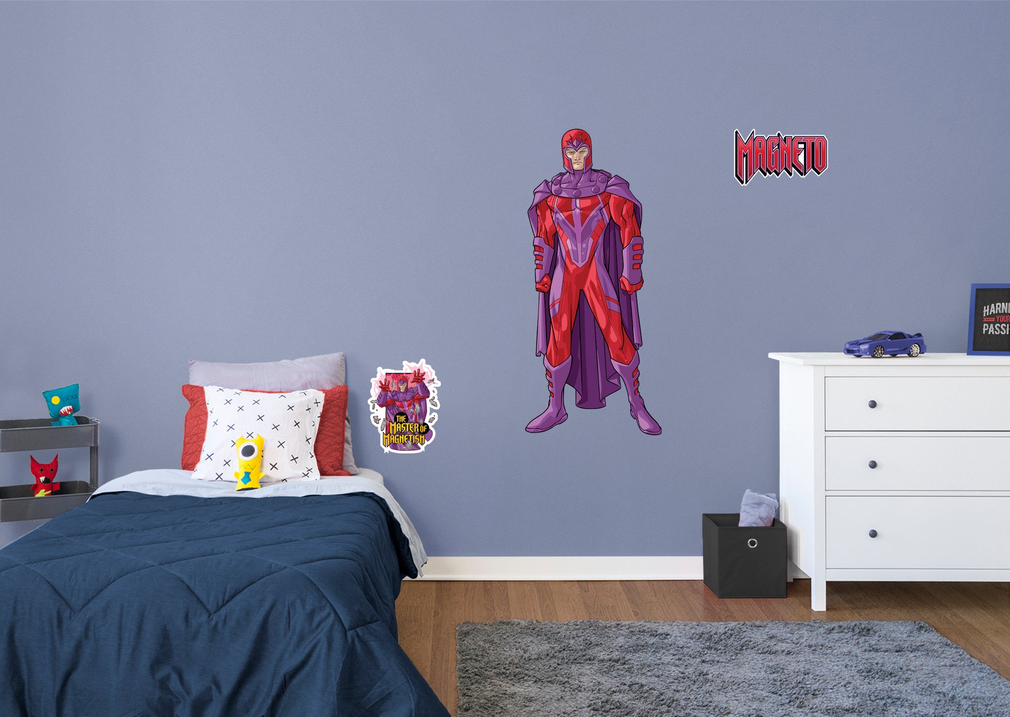 X-Men Magneto RealBig - Officially Licensed Marvel Removable Wall Decal Giant Character + 2 Decals (21"W x 51"H) by Fathead | Vi