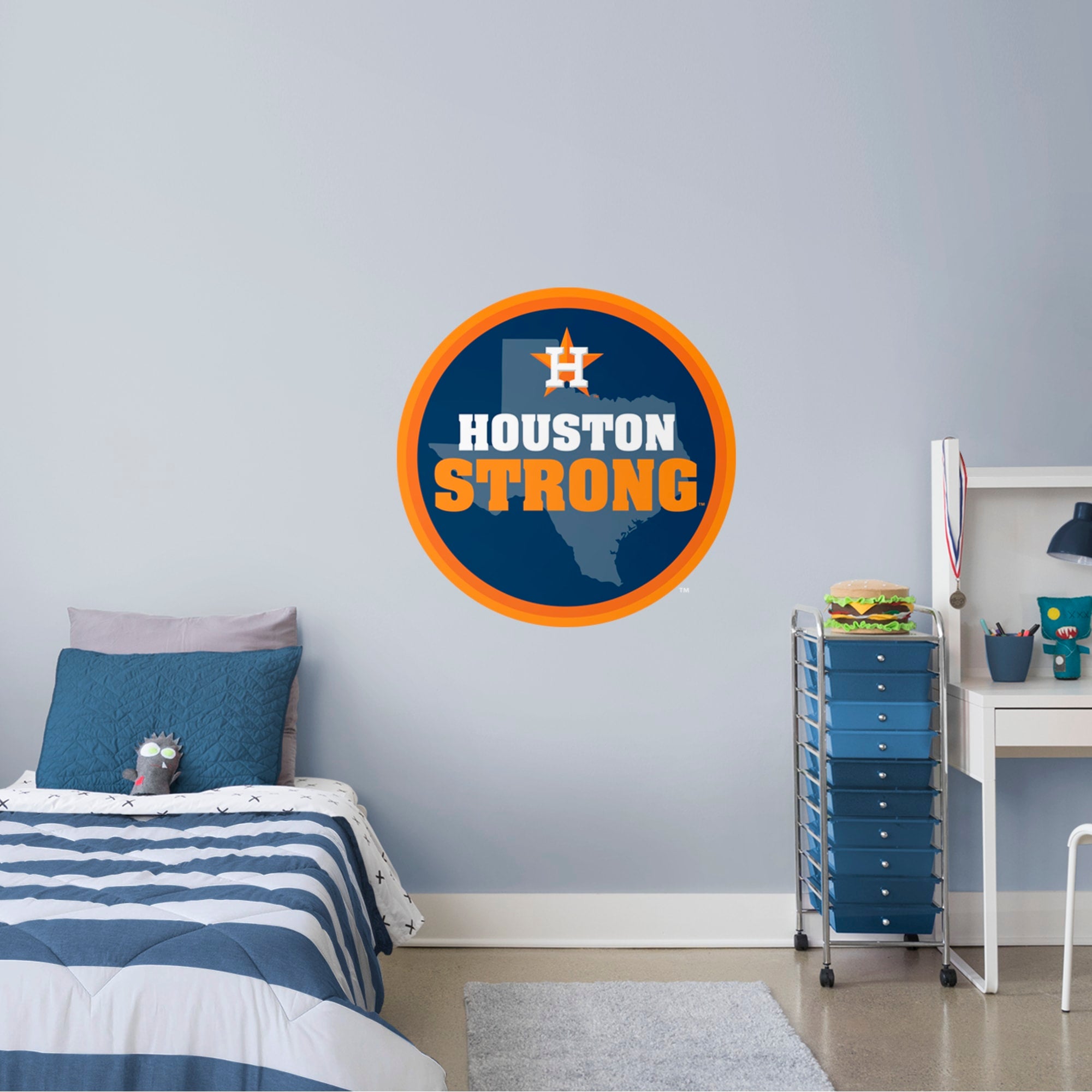 Houston Astros: Houston Strong Logo - Officially Licensed MLB Removable Wall Decal 38.0"W x 38.0"H by Fathead | Vinyl