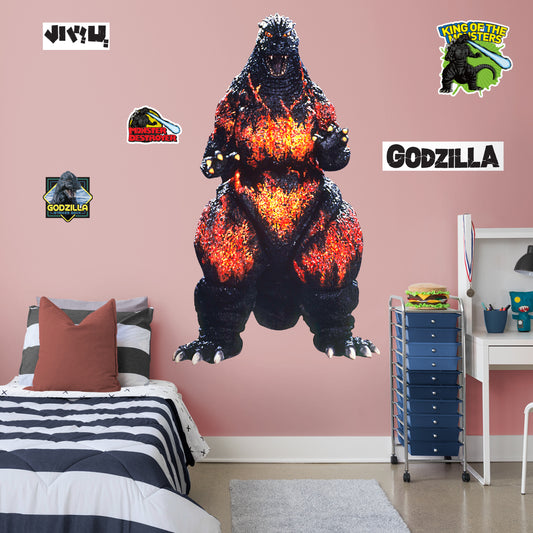 Godzilla Wall Decal Vinyl Sticker Wall Decor Bedroom Removable Waterproof  Decal Home Decor