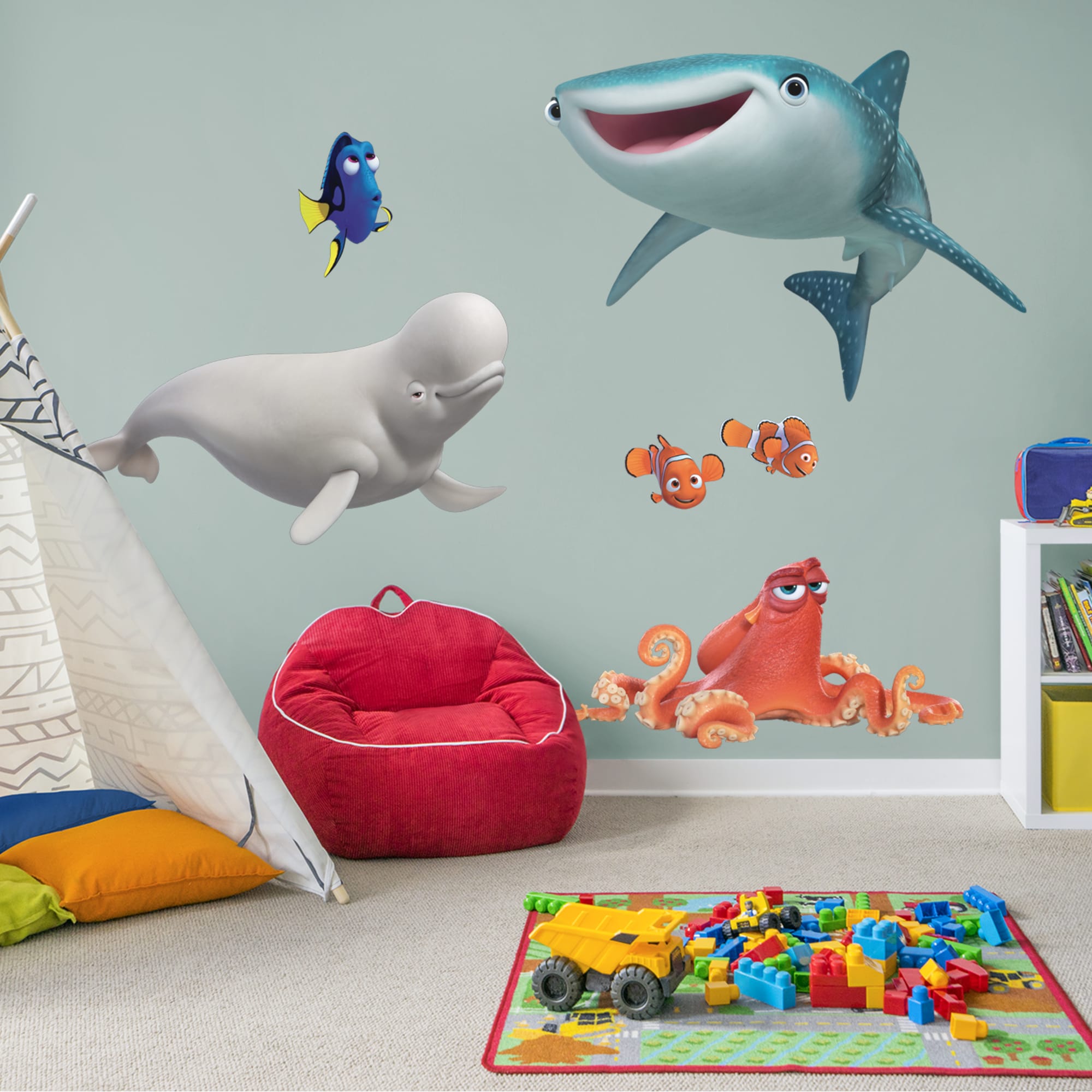 Finding Dory: Collection - Officially Licensed Disney/PIXAR Removable Wall Decals 59.0"W x 72.0"H by Fathead | Vinyl