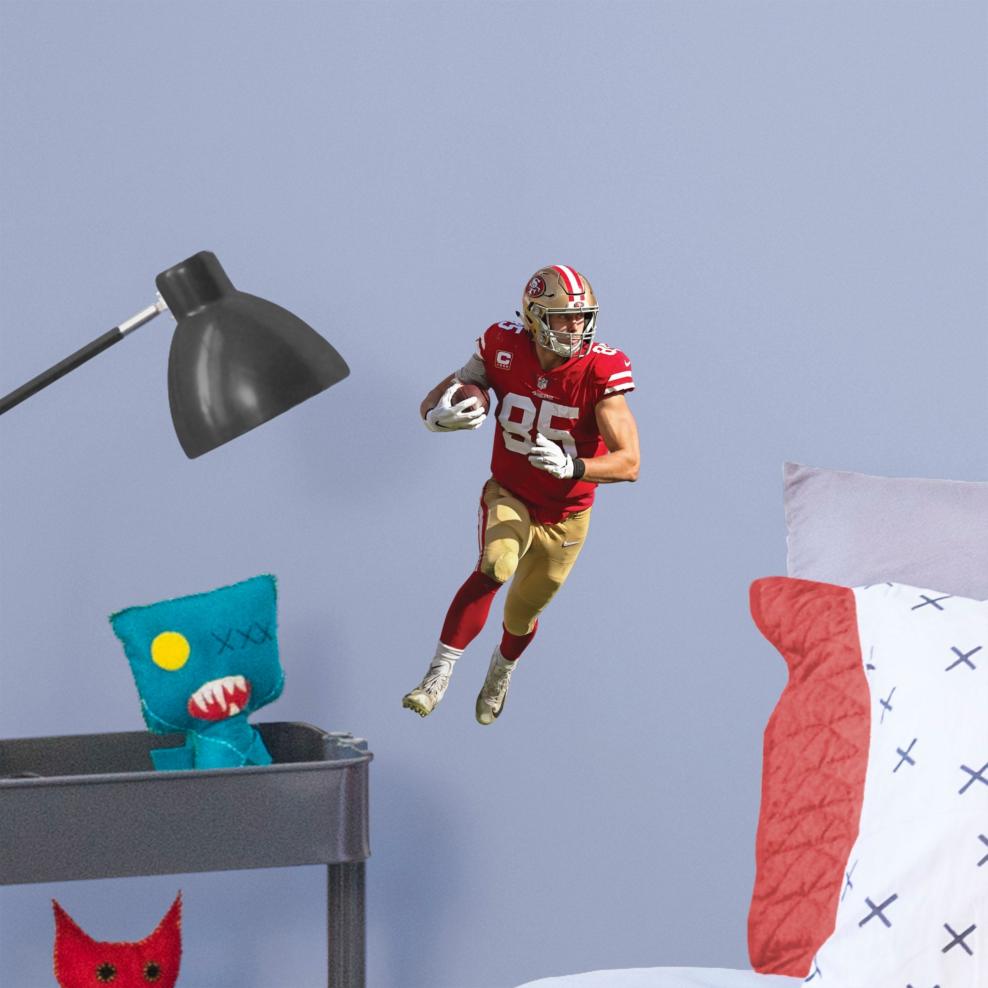 George Kittle for San Francisco 49ers - Officially Licensed NFL Removable Wall Decal Large by Fathead | Vinyl