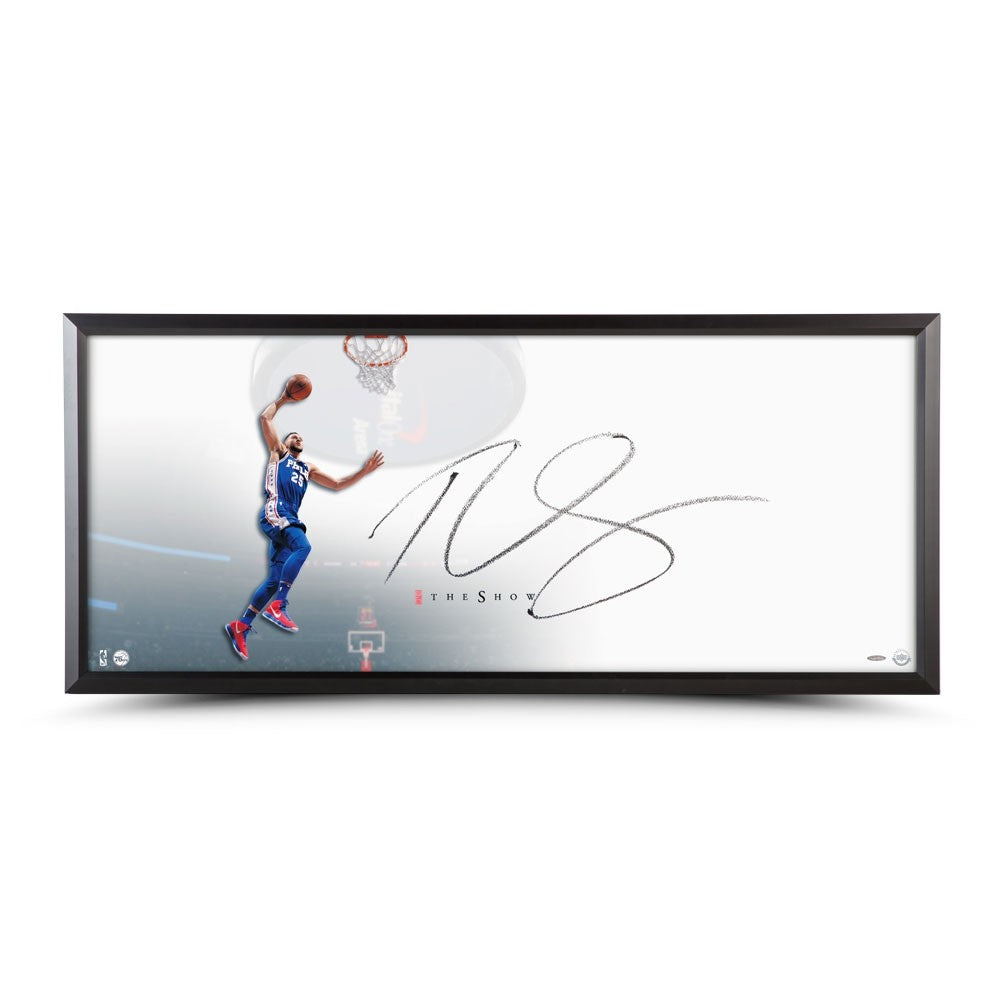 Ben Simmons Autographed Rookie Slam The Show 46X20 - Framed by Fathead