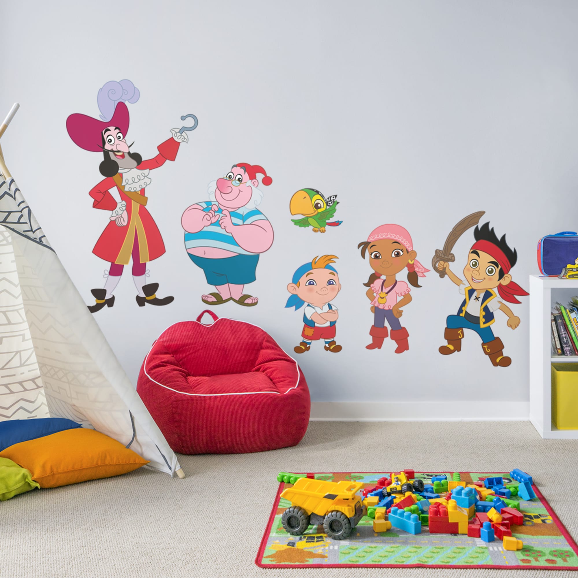 Jake and the Neverland Pirates: Collection - Officially Licensed Disney Removable Wall Decals 79.0"W x 52.0"H by Fathead | Vinyl