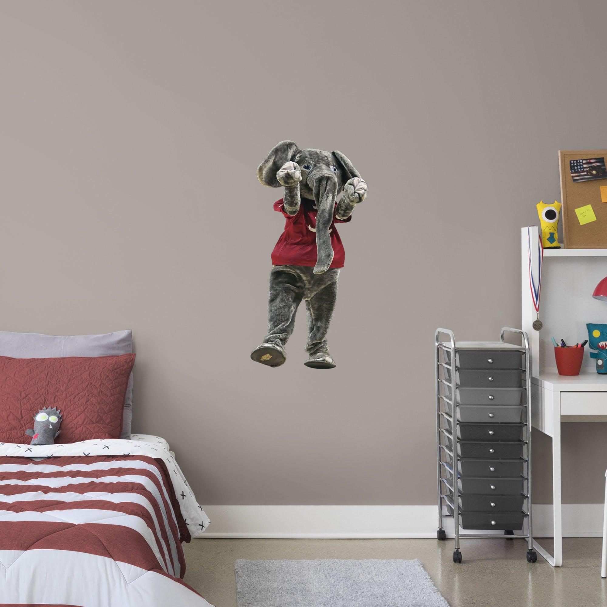 Alabama Crimson Tide: Big Al Mascot - Officially Licensed Removable Wall Decal XL by Fathead | Vinyl
