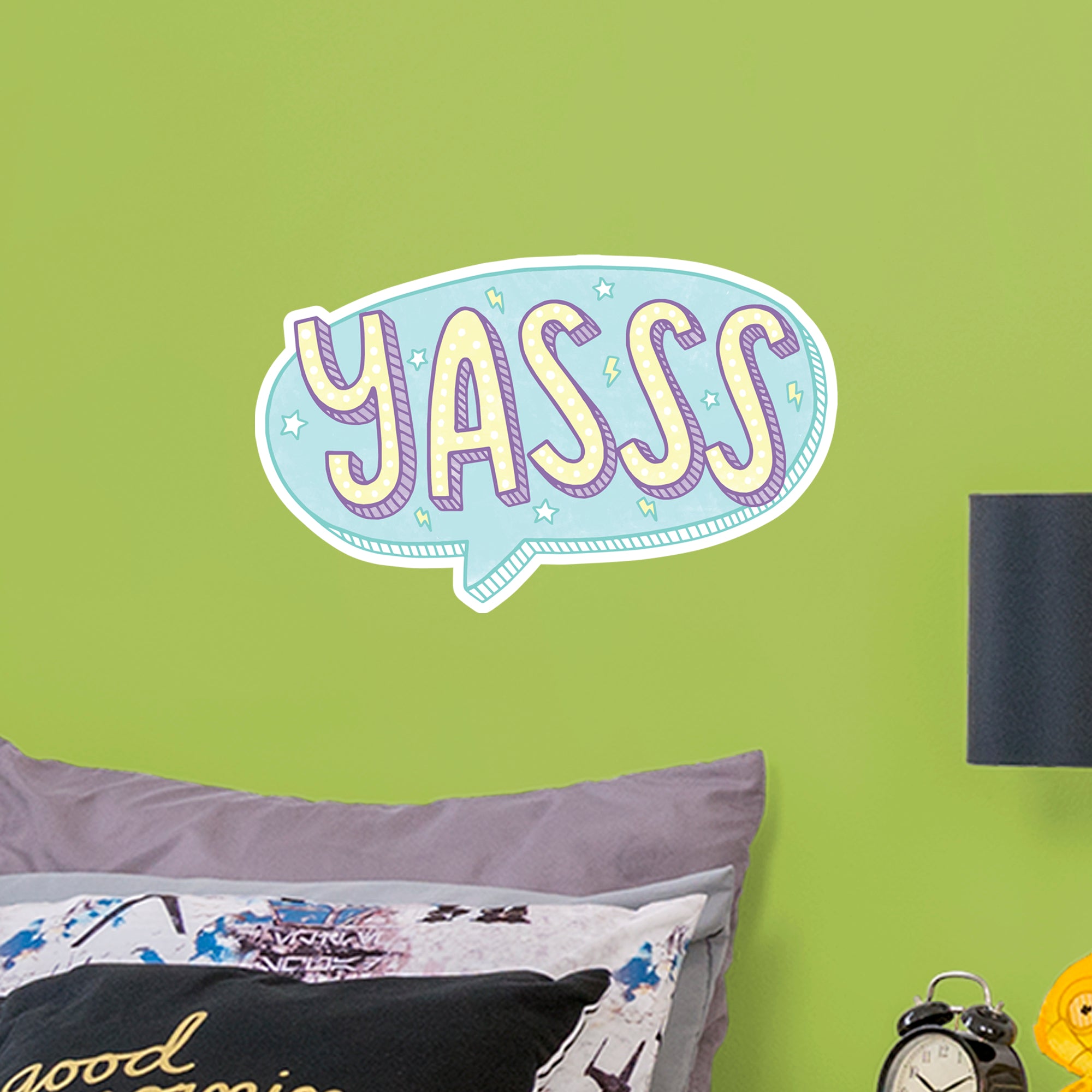 Yasss - Officially Licensed Big Moods Removable Wall Decal Large by Fathead | Vinyl