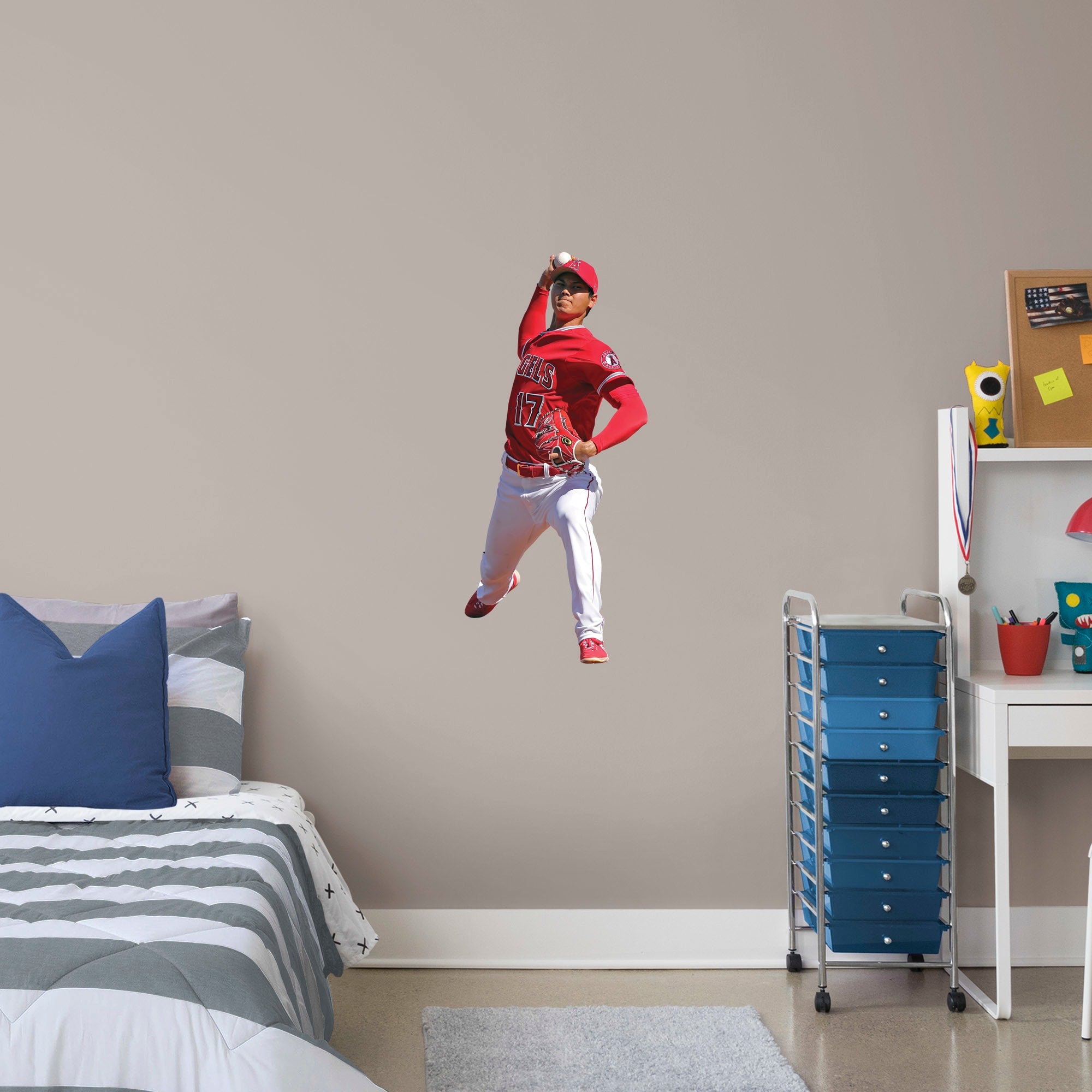 Shohei Ohtani for LA Angels - Officially Licensed MLB Removable Wall Decal XL by Fathead | Vinyl