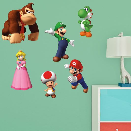 Mario Kart™ 8: Mario and Bowser Collision Mural - Officially Licensed  Nintendo Removable Wall Adhesive Decal