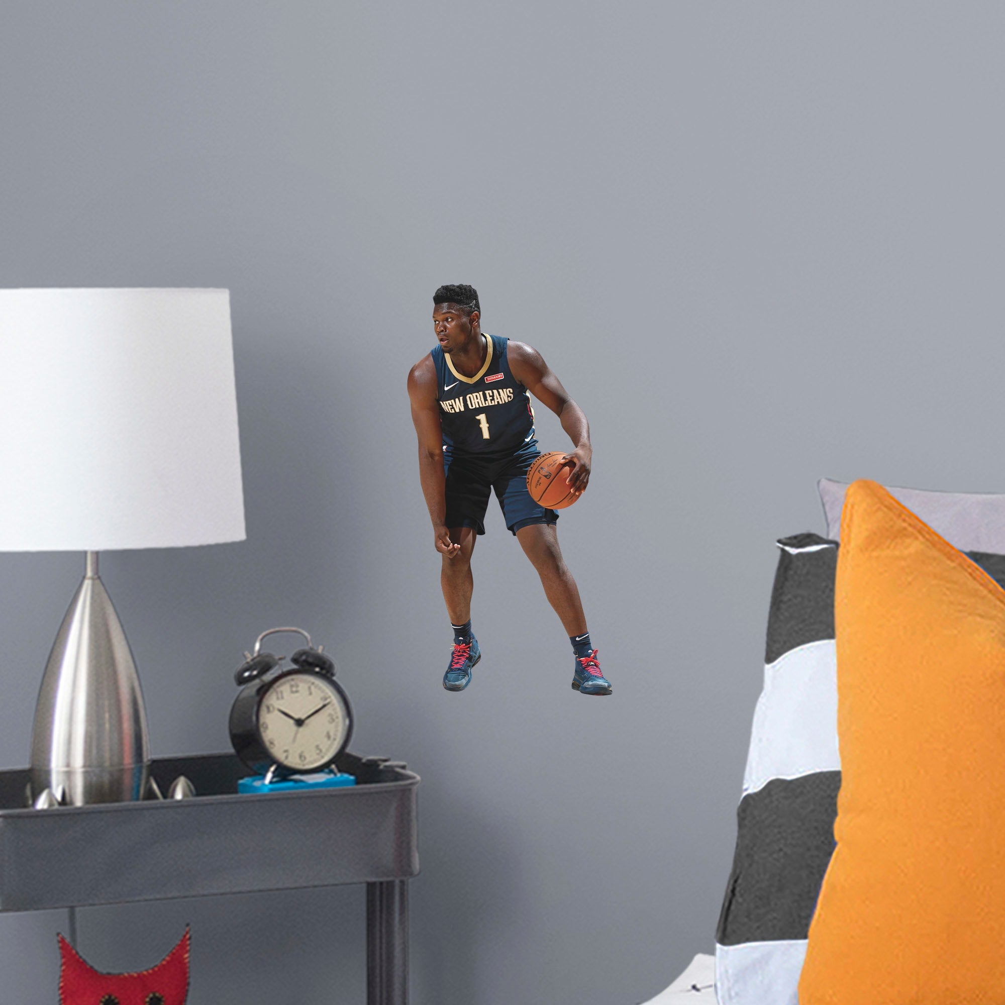 Zion Williamson for New Orleans Pelicans: Icon Jersey - Officially Licensed NBA Removable Wall Decal Large by Fathead | Vinyl