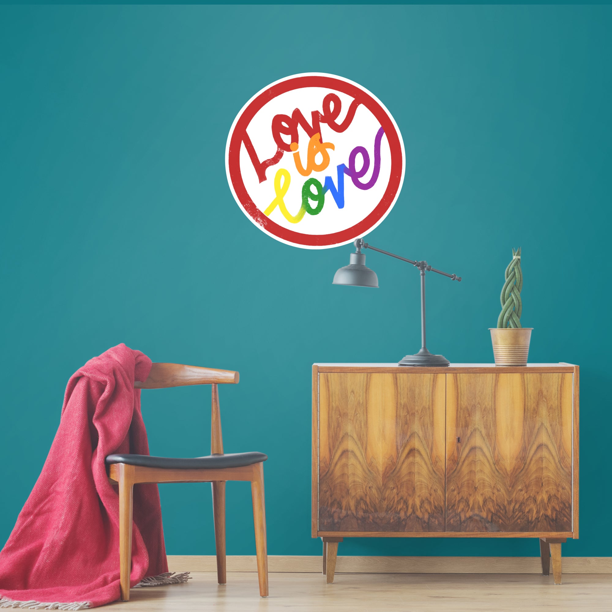 Love Is Love - Officially Licensed Big Moods Removable Wall Decal XL by Fathead | Vinyl