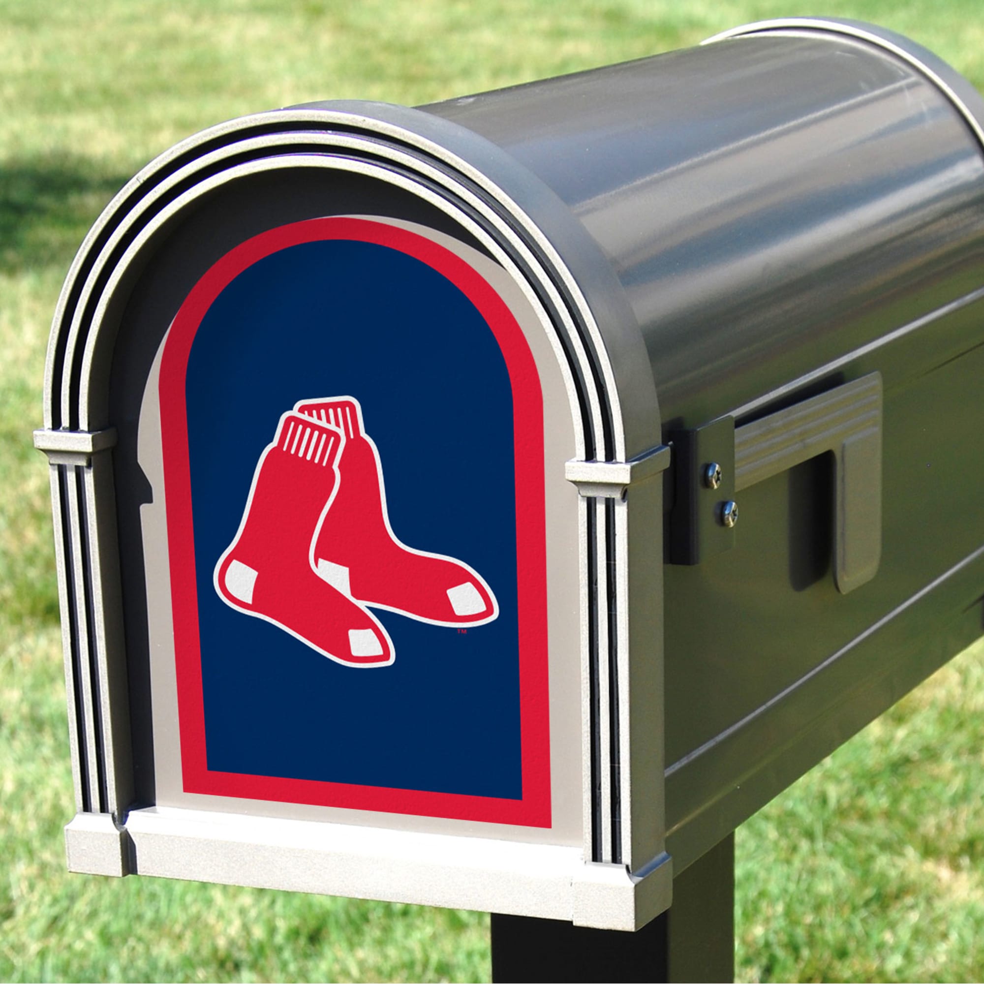 Boston Red Sox: Mailbox Logo - Officially Licensed MLB Outdoor Graphic 5.0"W x 8.0"H by Fathead | Wood/Aluminum