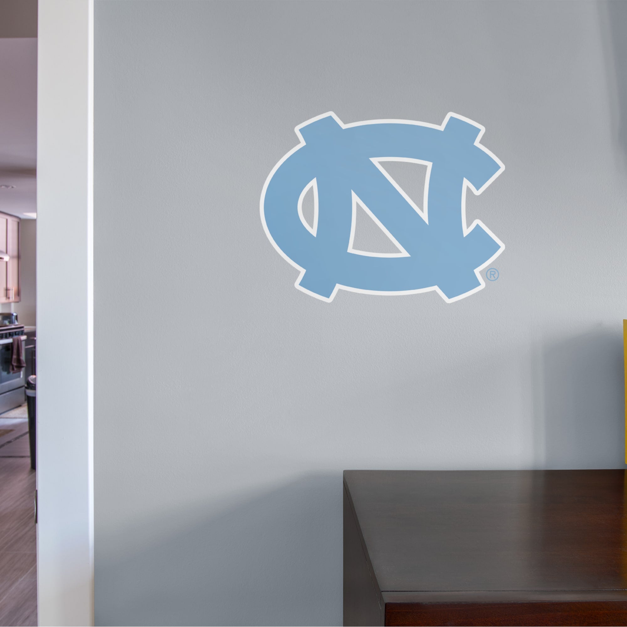 North Carolina Tar Heels: Logo - Officially Licensed Removable Wall Decal 11.0"W x 9.0"H by Fathead | Vinyl