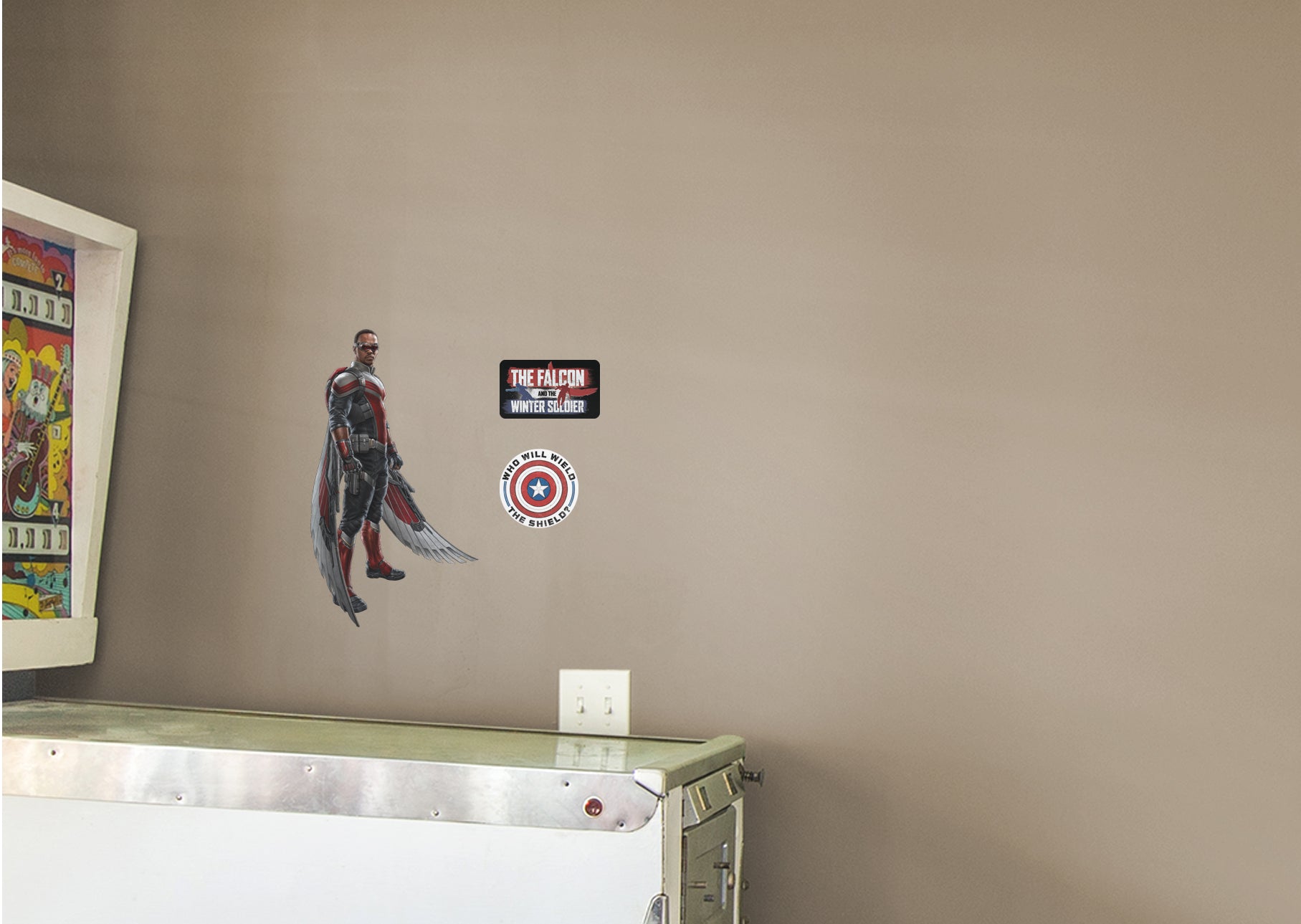 The Falcon & The Winter Soldier FALCON - Officially Licensed Marvel Removable Wall Decal Large by Fathead | Vinyl