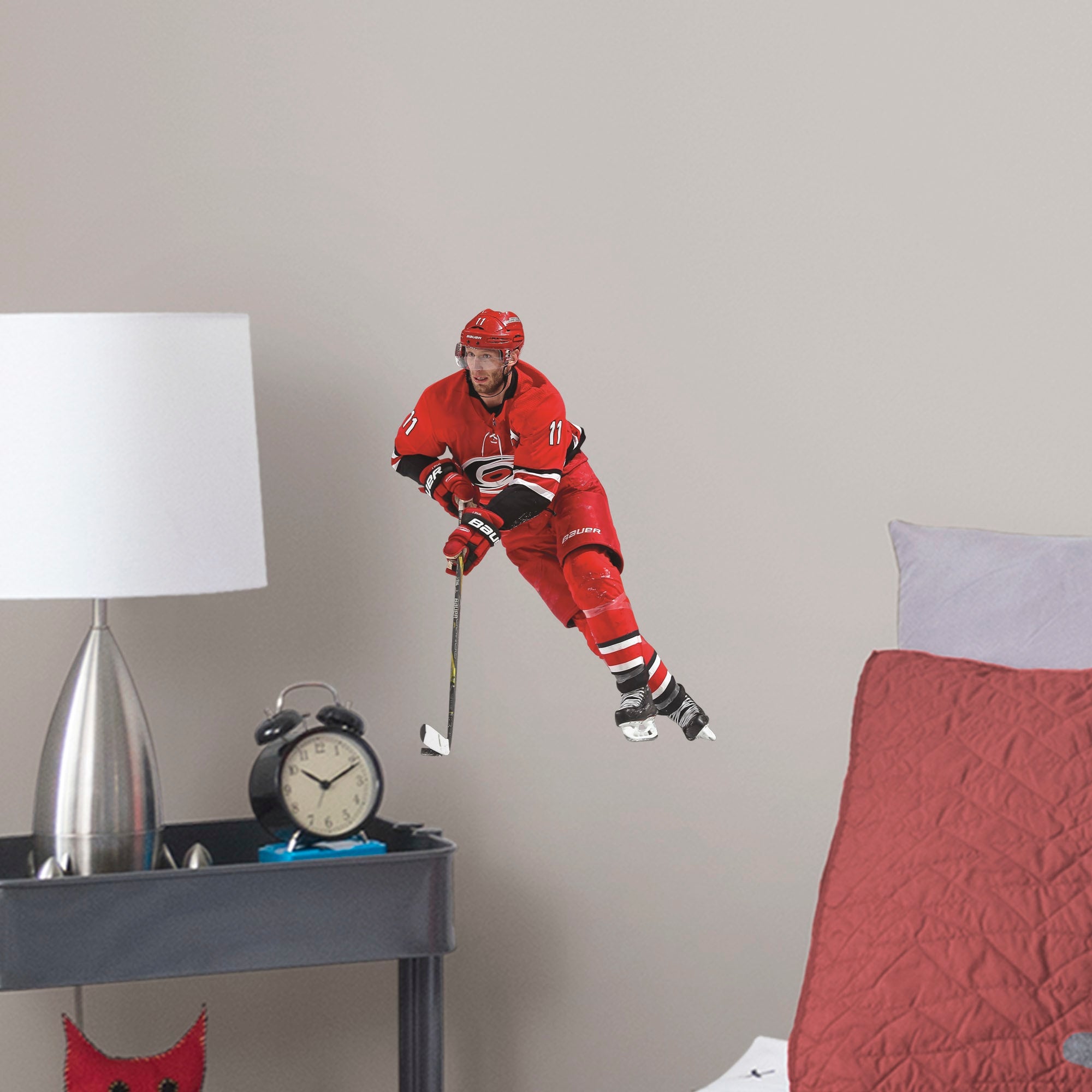 Jordan Staal for Carolina Hurricanes - Officially Licensed NHL Removable Wall Decal Large by Fathead | Vinyl