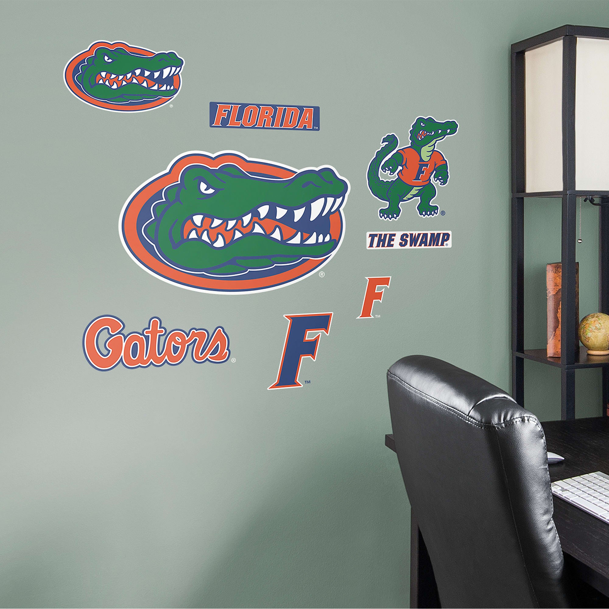 Florida Gators: Logo Assortment - Officially Licensed Removable Wall Decals 75"W x 39.5"H by Fathead | Vinyl