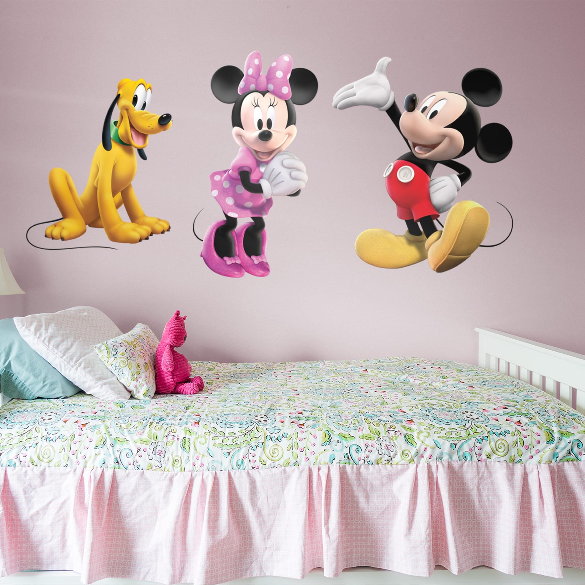 Disney: Mickey, Minnie & Pluto - Officially Licensed Removable Wall Decal 79.0"W x 51.5"H by Fathead | Vinyl