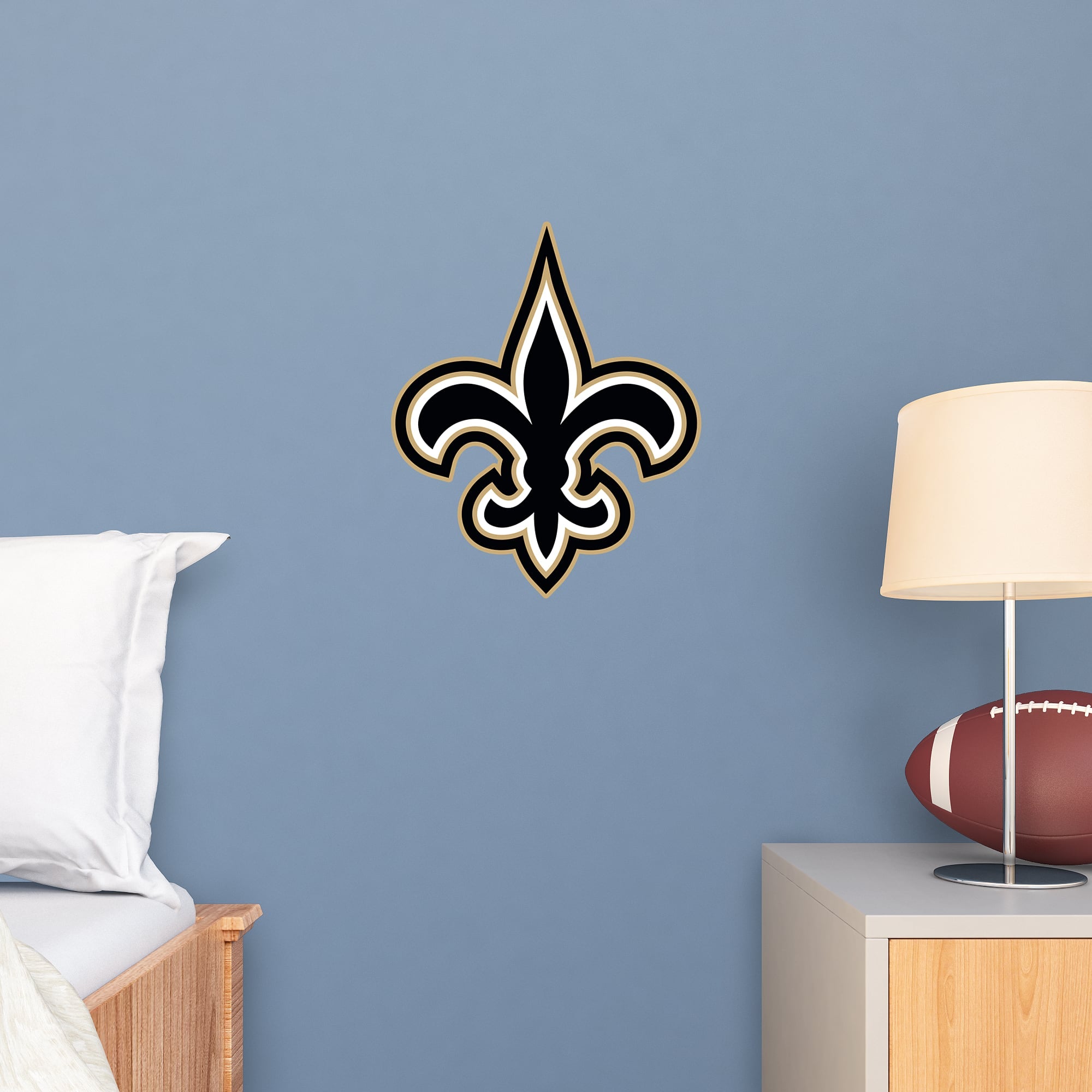 New Orleans Saints: Logo - Officially Licensed NFL Removable Wall Decal Large by Fathead | Vinyl