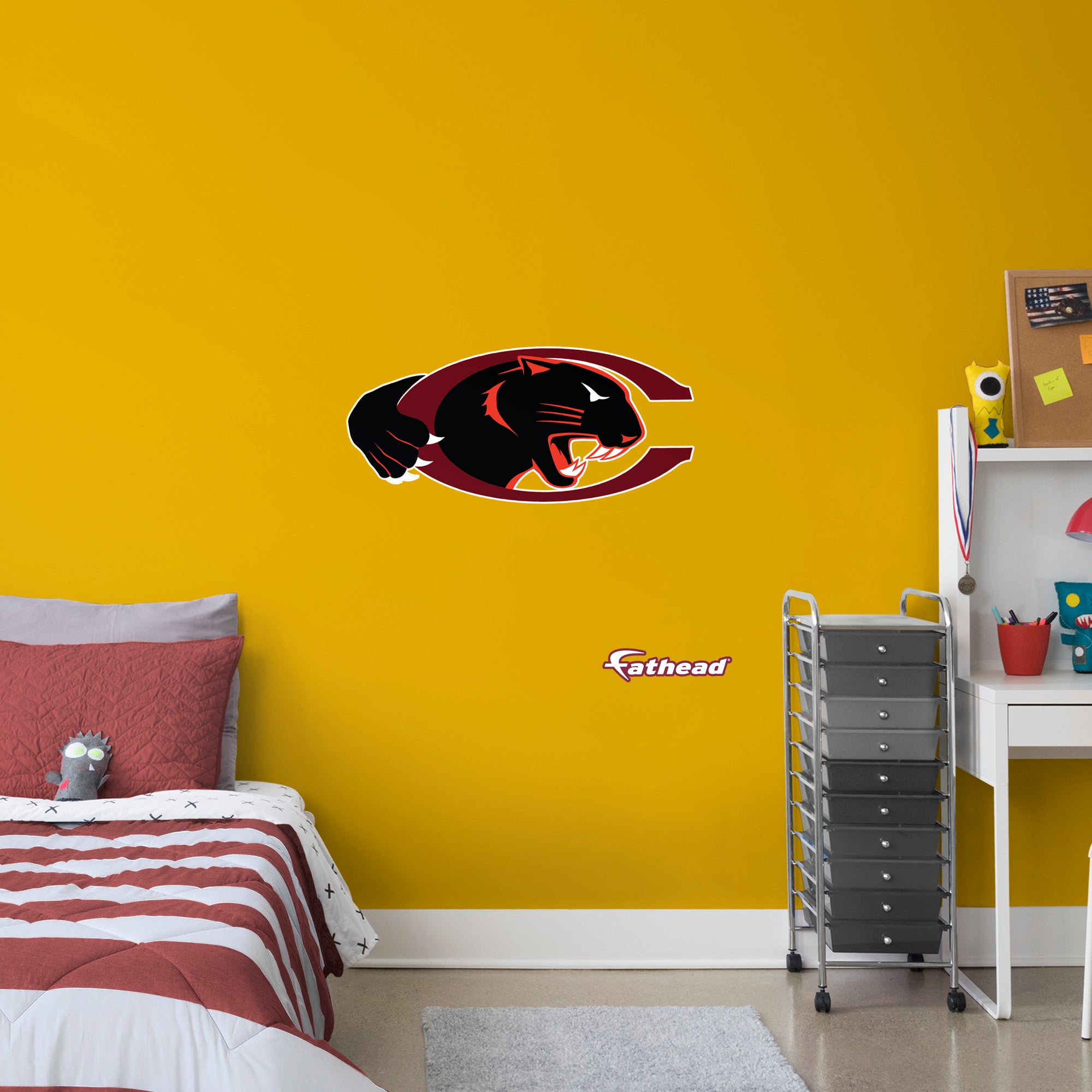 Claflin University 2020 Logo - Officially Licensed NCAA Removable Wall Decal XL by Fathead | Vinyl