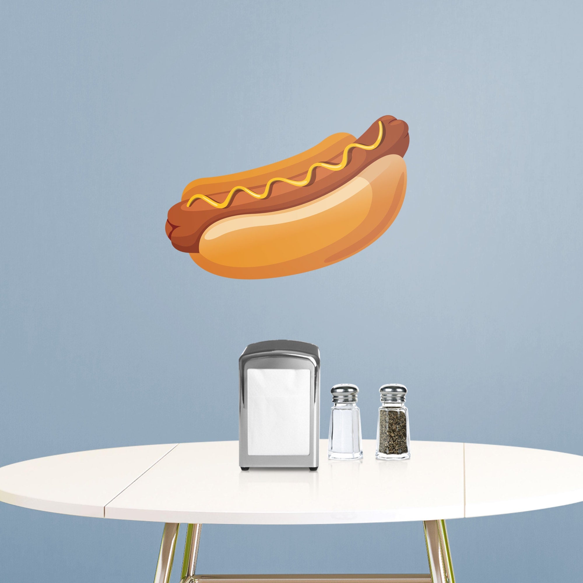 Hot Dog: Illustrated - Removable Vinyl Decal Large by Fathead