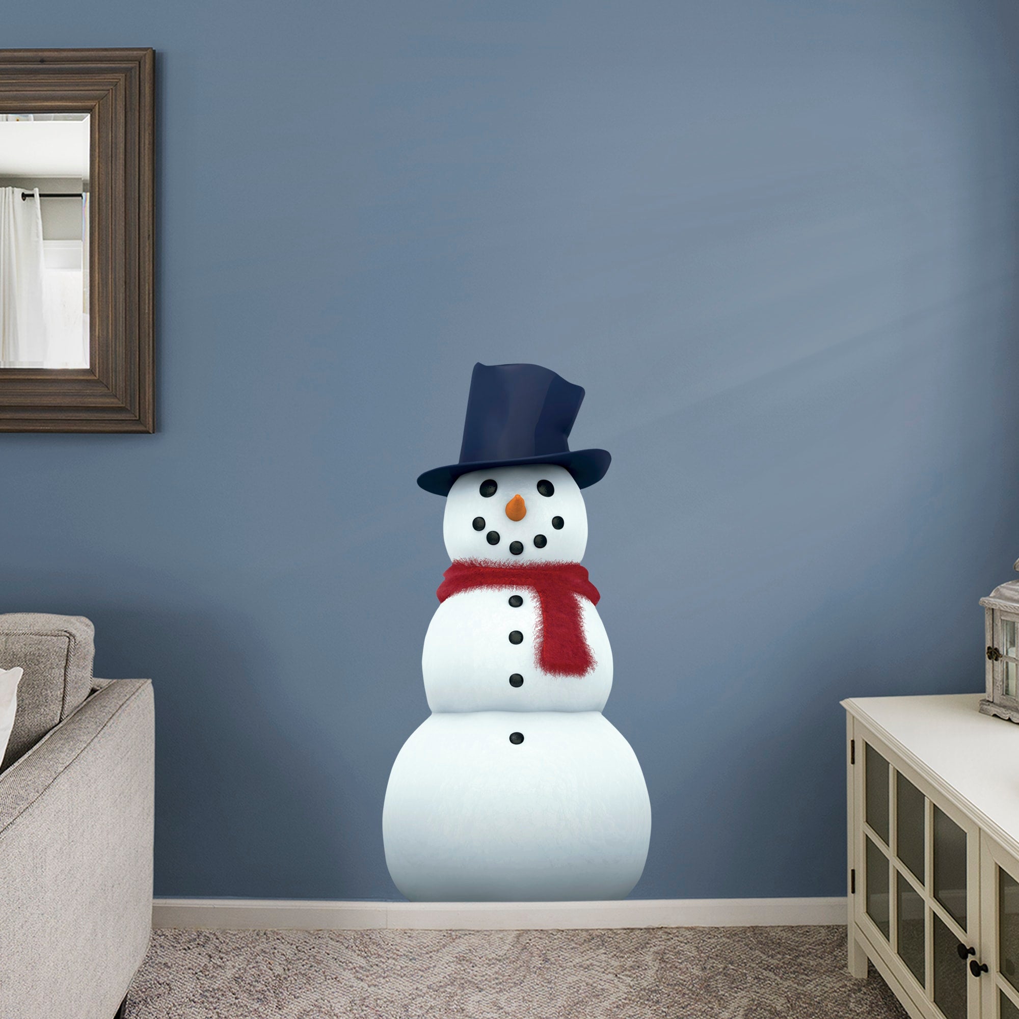 Snowman - Removable Vinyl Decal Giant Character (25"W x 50"H) by Fathead