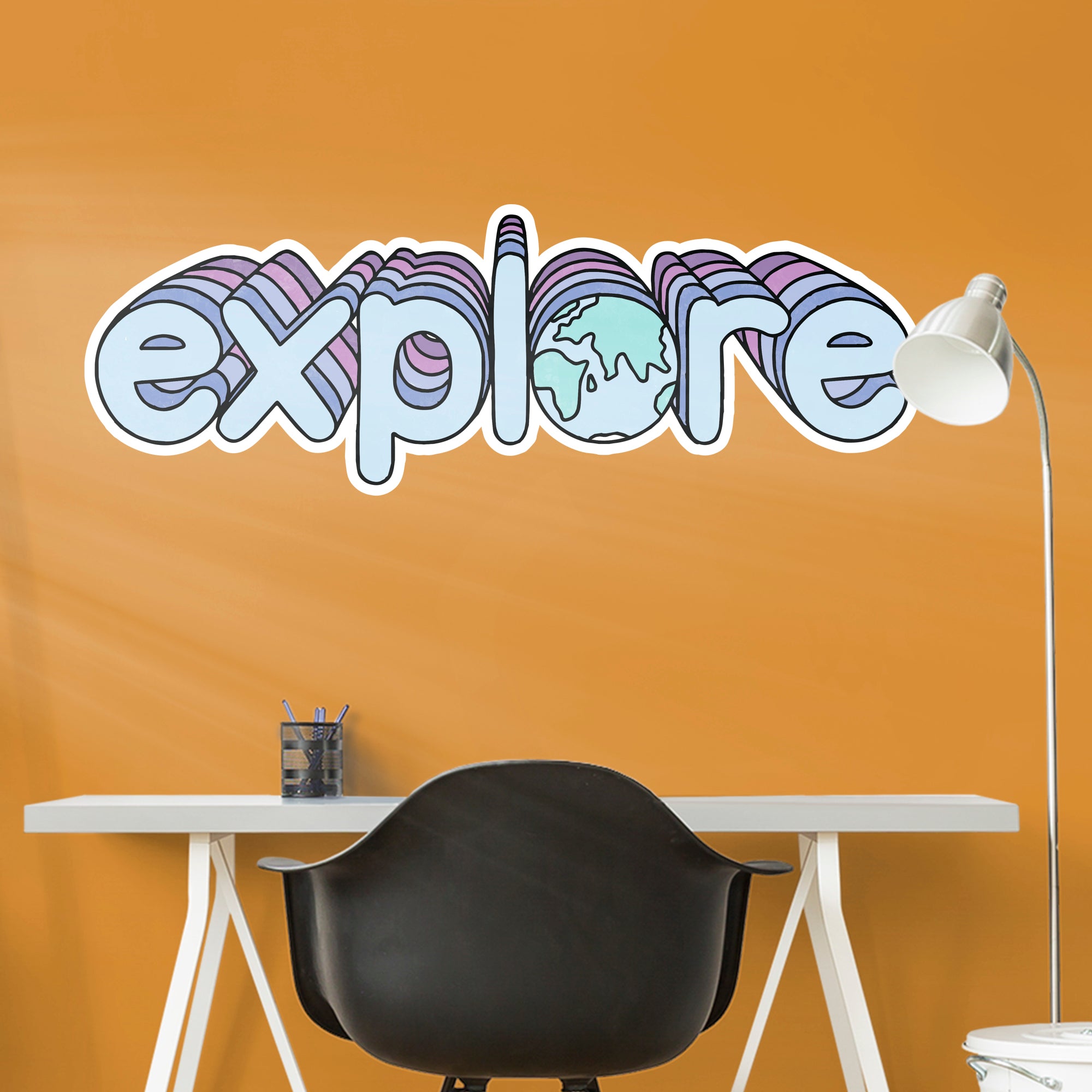 Explore - Officially Licensed Big Moods Removable Wall Decal Giant Decal (51"W x 18"H) by Fathead | Vinyl