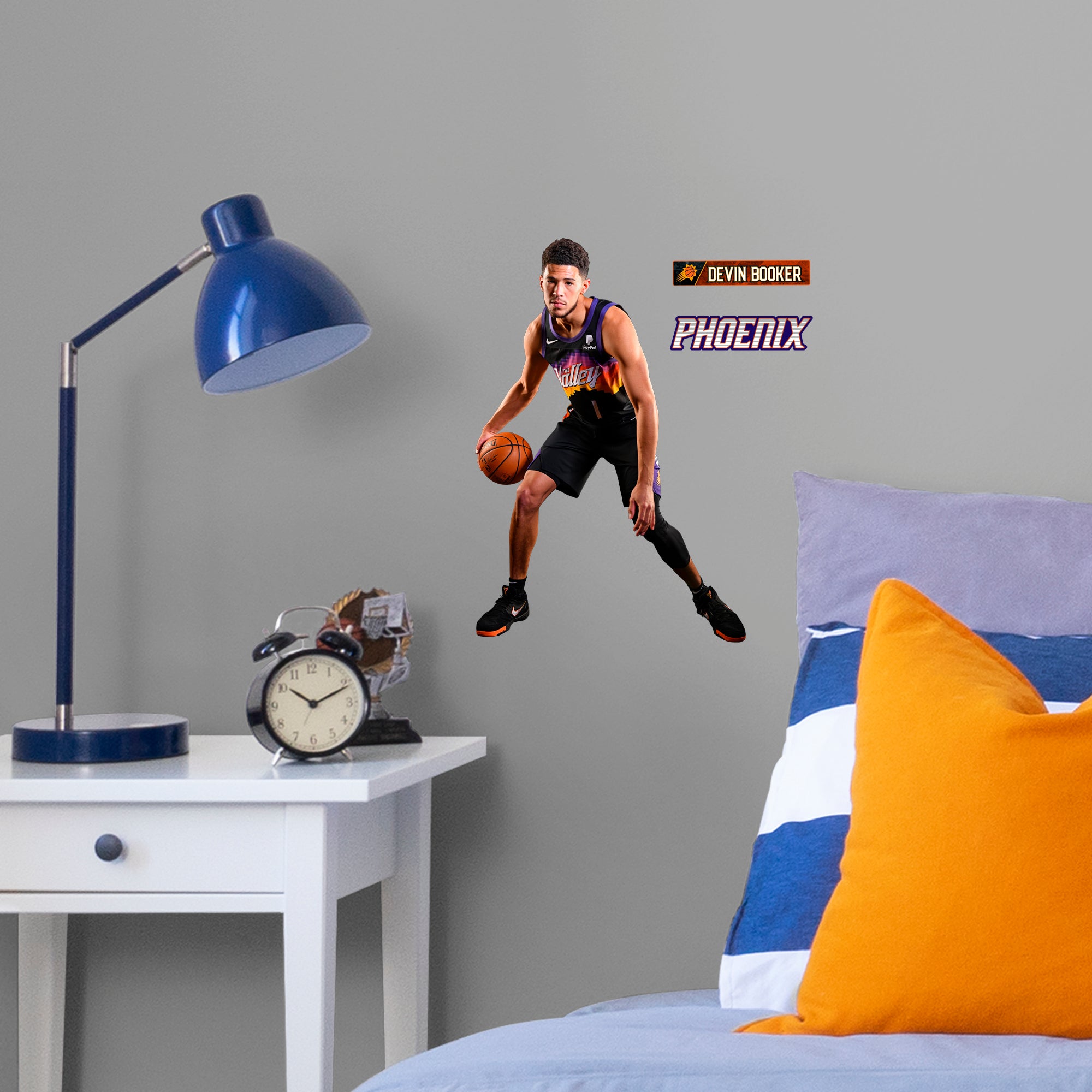 Devin Booker 2020 The Valley - Officially Licensed NBA Removable Wall Decal Large by Fathead | Vinyl