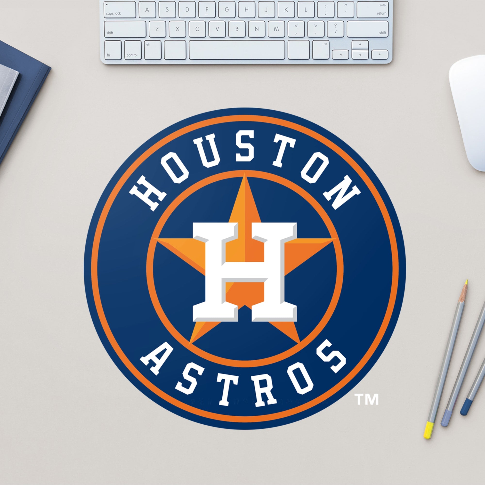 Houston Astros: Logo - Officially Licensed MLB Removable Wall Decal Large by Fathead | Vinyl