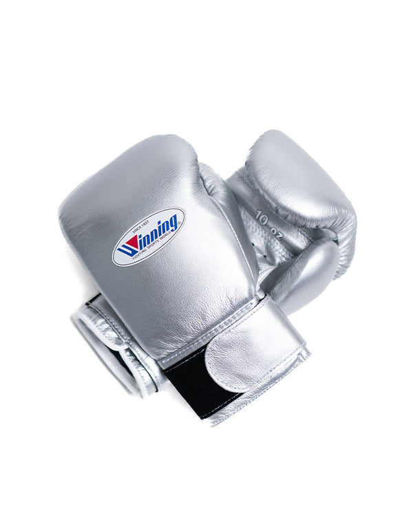 WINNING VELCRO BOXING GLOVES - BLACK - Boxing Overstock