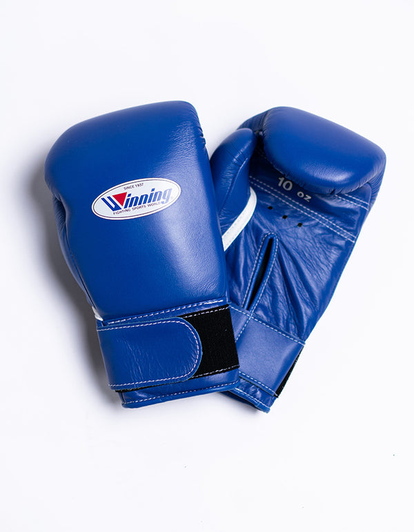 WINNING VELCRO BOXING GLOVES - BLACK - Boxing Overstock