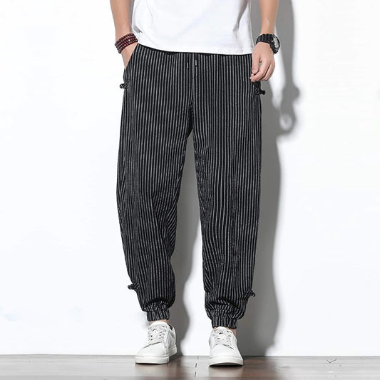 Black and white striped Sweatpants – in 4 life collection - sht!