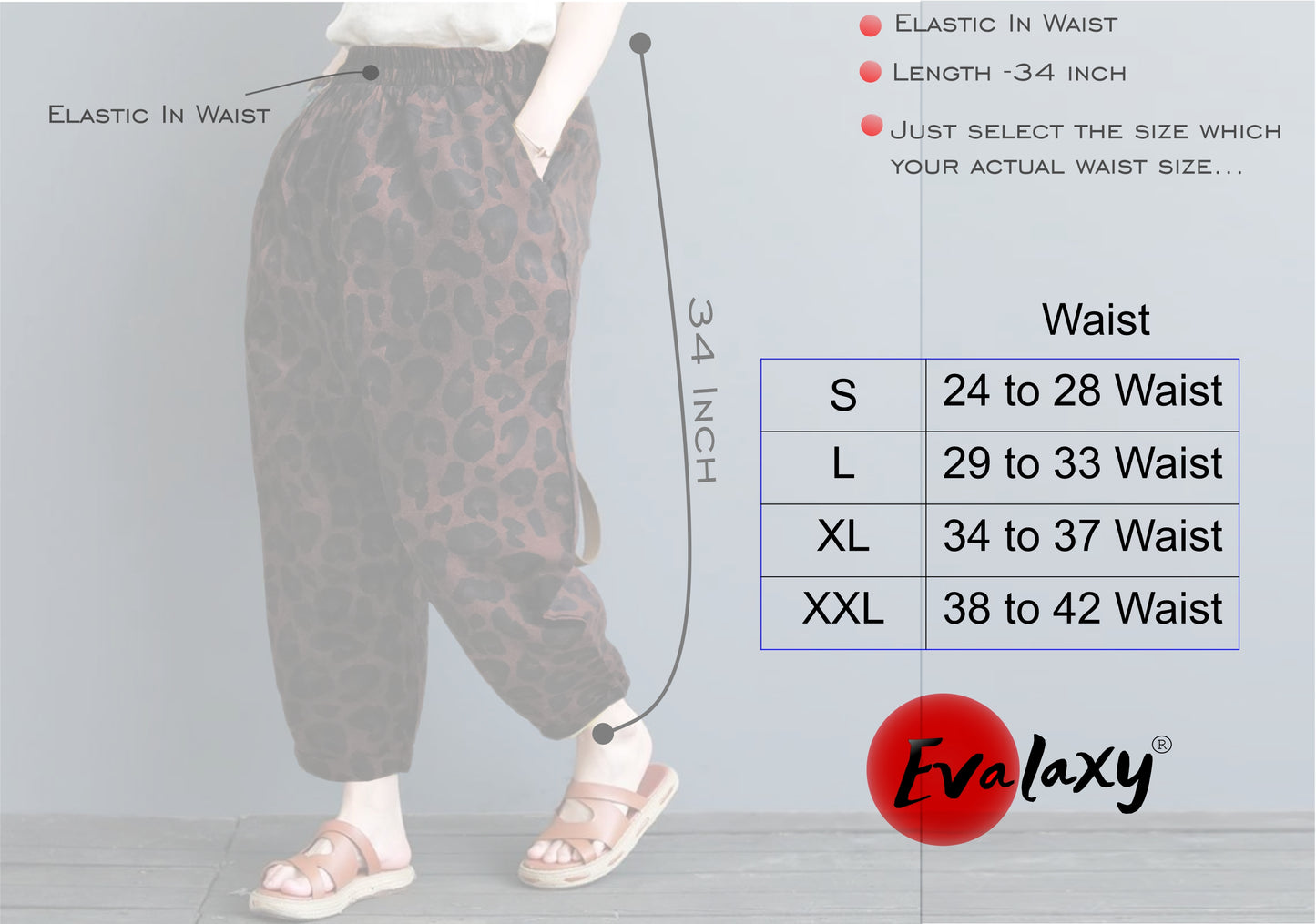 Vintage Leopard Prints Baloon Pajama Capri Style Pant For Womens & Gir ...