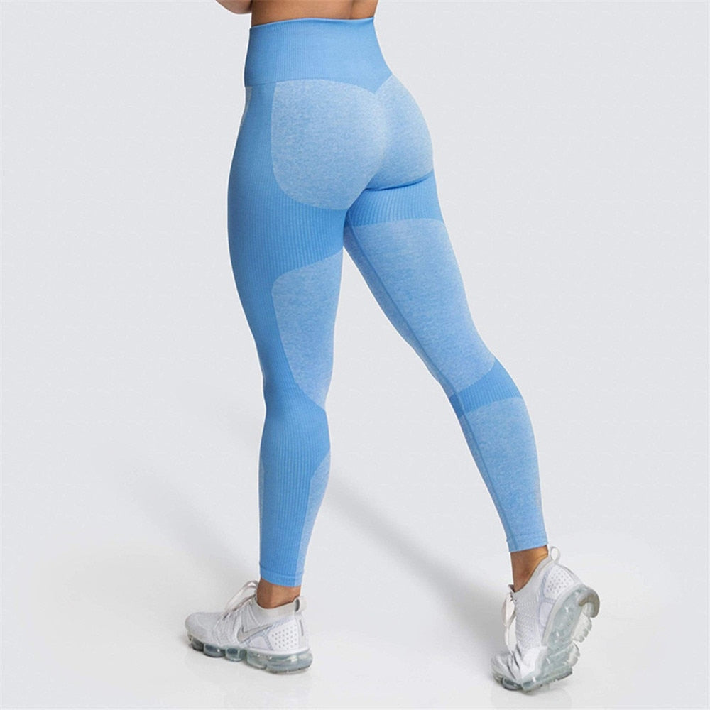 electric blue workout leggings