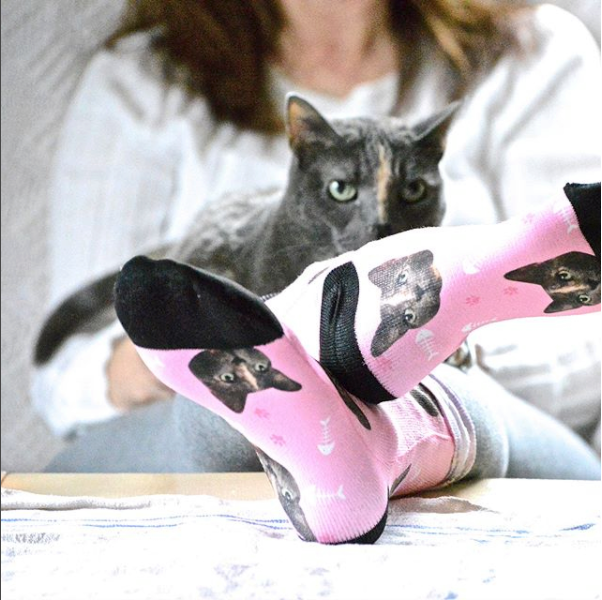Personalisierte Katzen Haustier Socken