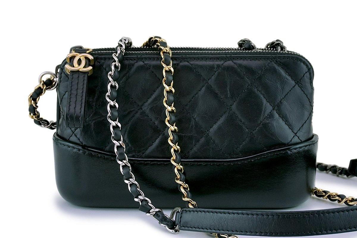Chanel Red Wallet On Chain WOC Double Zip Chain Shoulder Bag
