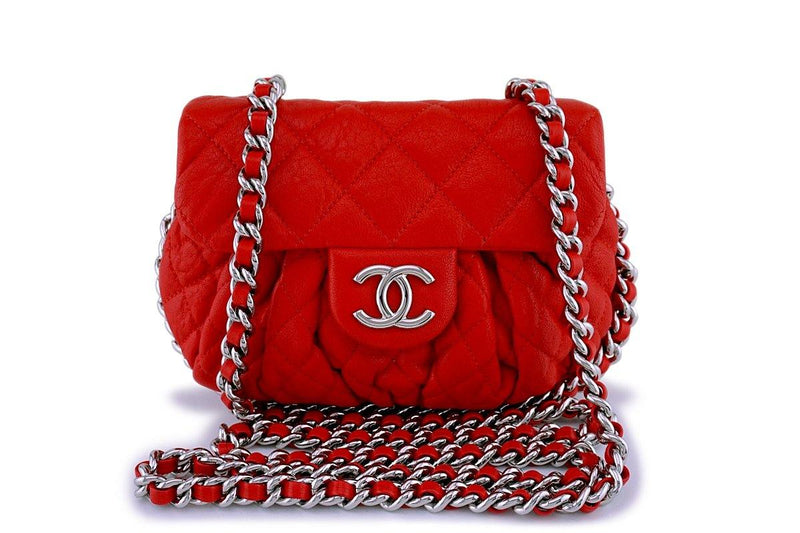 Chanel Red Mini Chain Around Crossbody Bag SHW Boutique