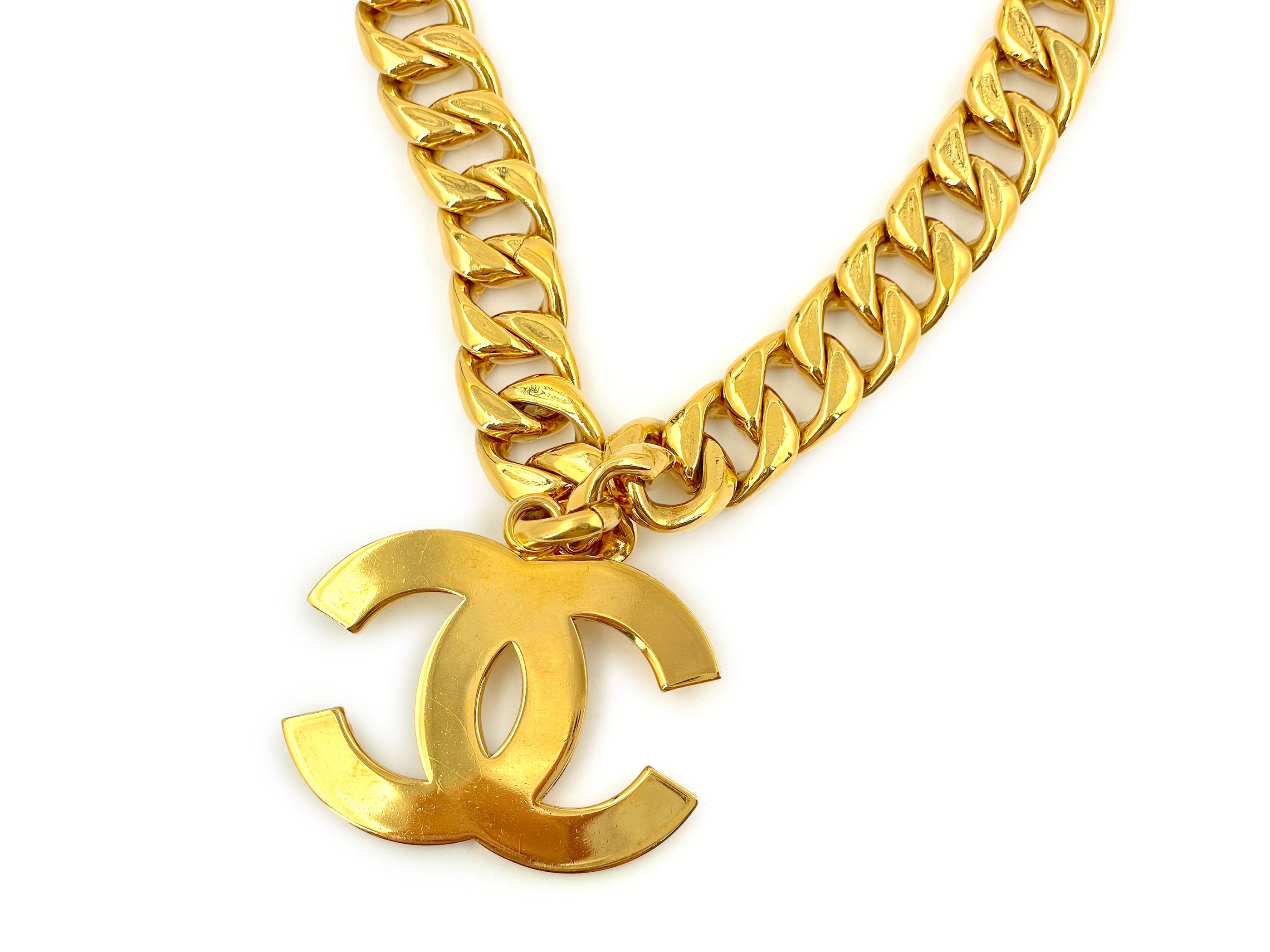 Chanel Vintage 94P Giant Logo Chunky Necklace Belt – Boutique Patina